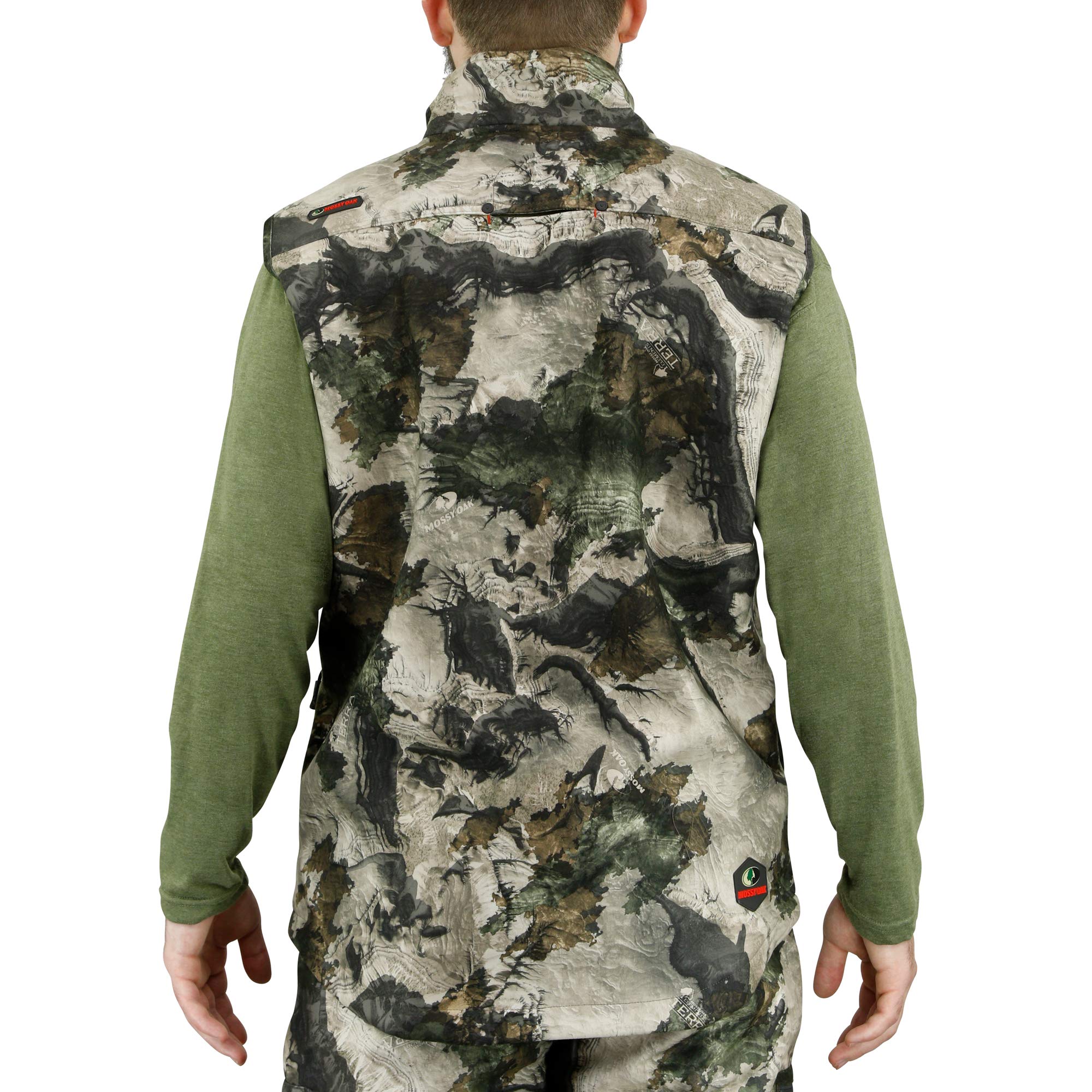 Mossy Oak Sherpa 2.0 Fleece Lined Camo Hunting Vest for Men - Warm Camouflage Clothing for Outdoor Hunting & Winter Activities