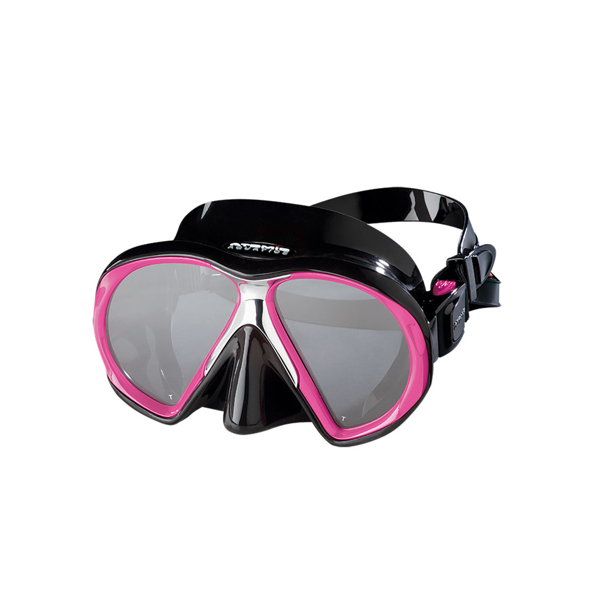 Atomic Aquatics SubFrame Scuba Diving Mask - Black/Pink Snorkeling Gear for Men & Women - Perfect for Ocean, Pool, and Freediving Adventures