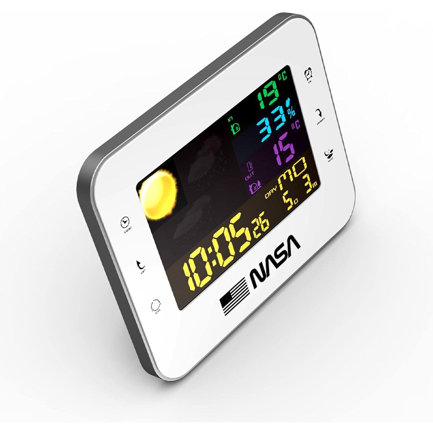 NASA WS500 Weather Station - Wireless Digital Weather Monitor with Wind Speed, Temperature & Humidity Sensor | Perfect for Home, Garden & Outdoor Activities