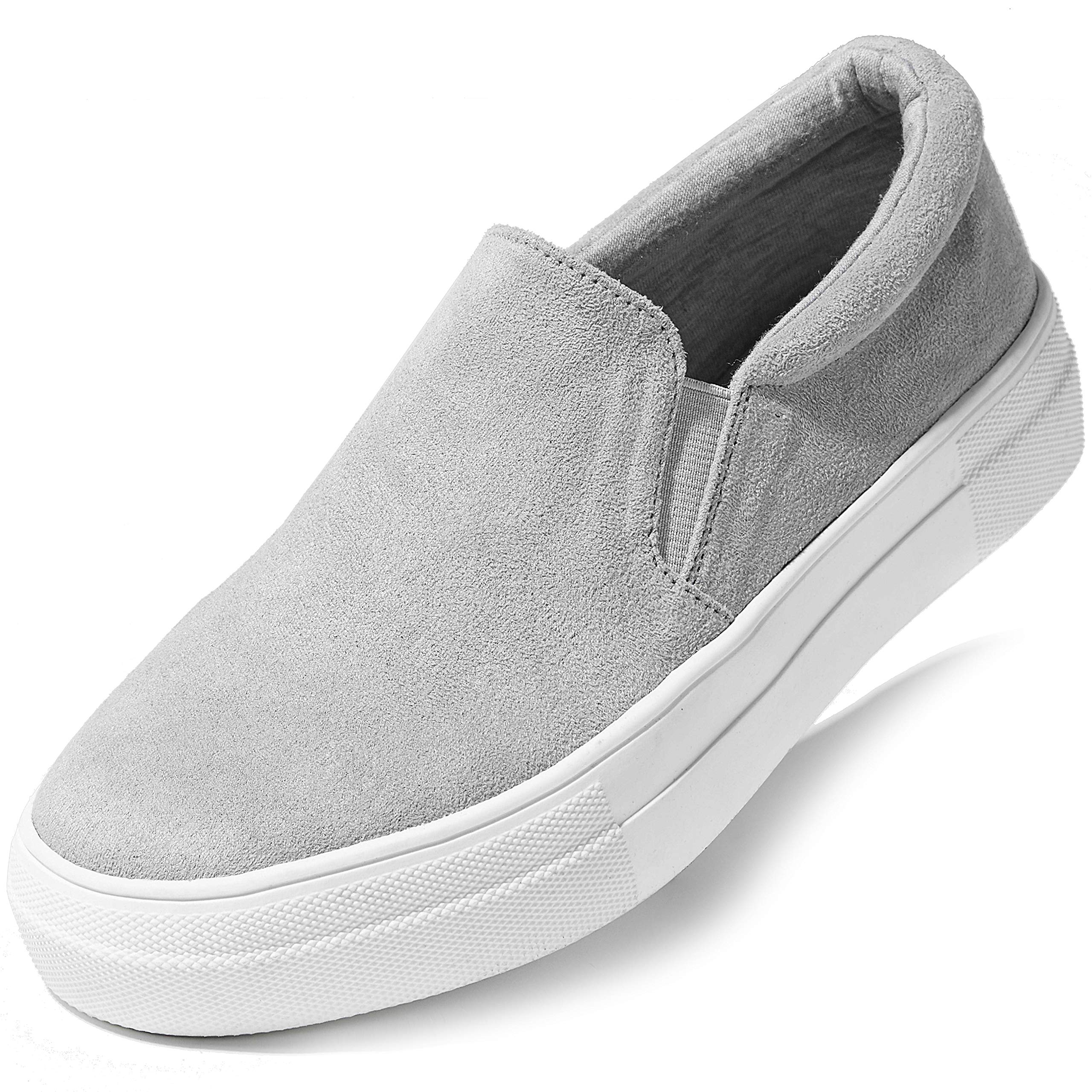 DailyShoes Platform Slip-on Sneakers for Women - Round Toe Low Cut Thick Sole Dress Shoes | Ballet Flats & Skate Walking Shoes | Comfortable Casual Wear for Work, Travel & Daily Use