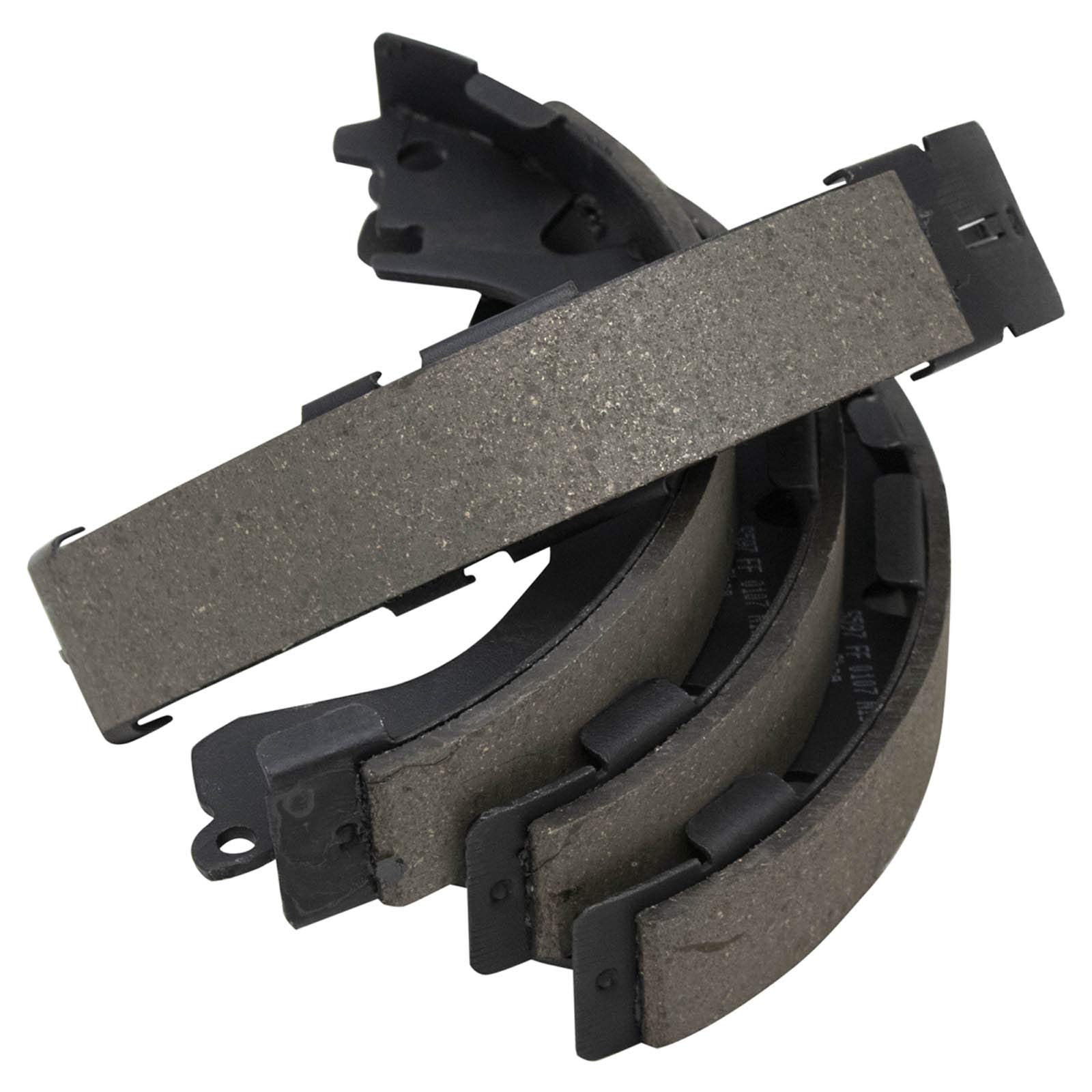 TRQ Rear Brake Drum & Shoe Pair Set - Compatible with Toyota Corolla & Chevy Prizm - High Performance Braking System - Perfect for DIY Auto Repairs & Maintenance