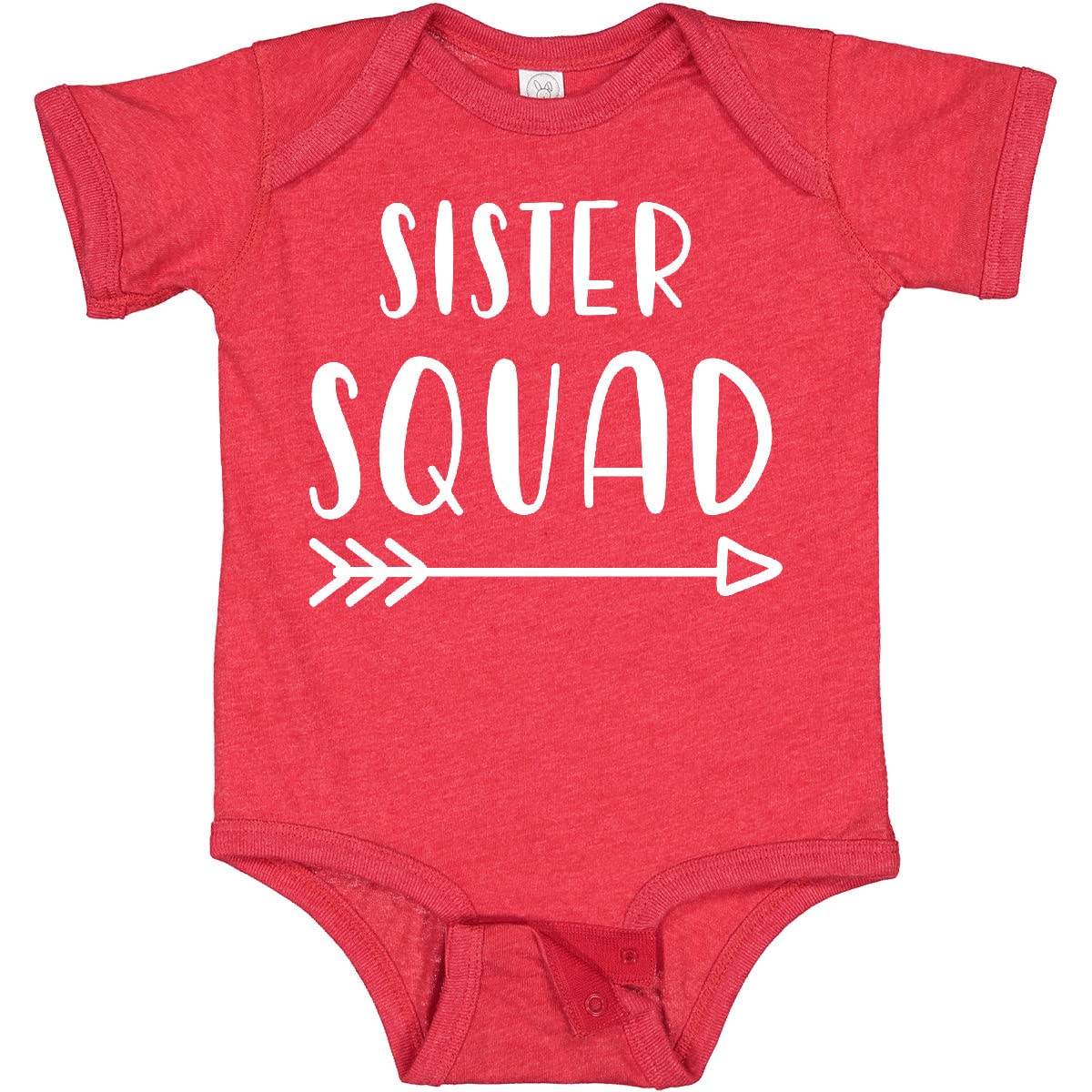 Inktastic Sister Squad with Arrow Baby Bodysuit - Cute Matching Outfits for Siblings - Perfect for Family Photos, Birthdays & Special Occasions