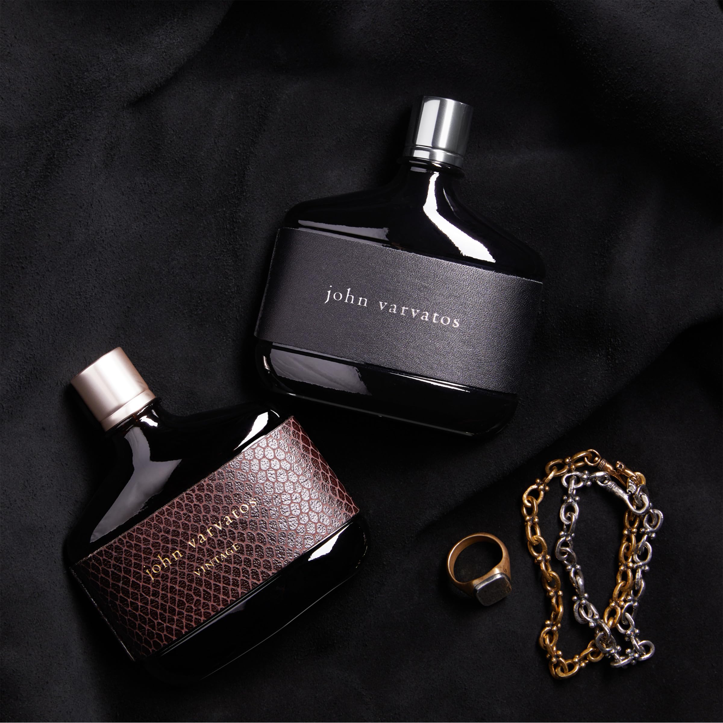 John Varvatos Vintage Eau de Toilette for Men - Aromatic Chypre Cologne Spray with Quince, Patchouli & Tobacco Notes | Perfect for Date Night & Special Occasions