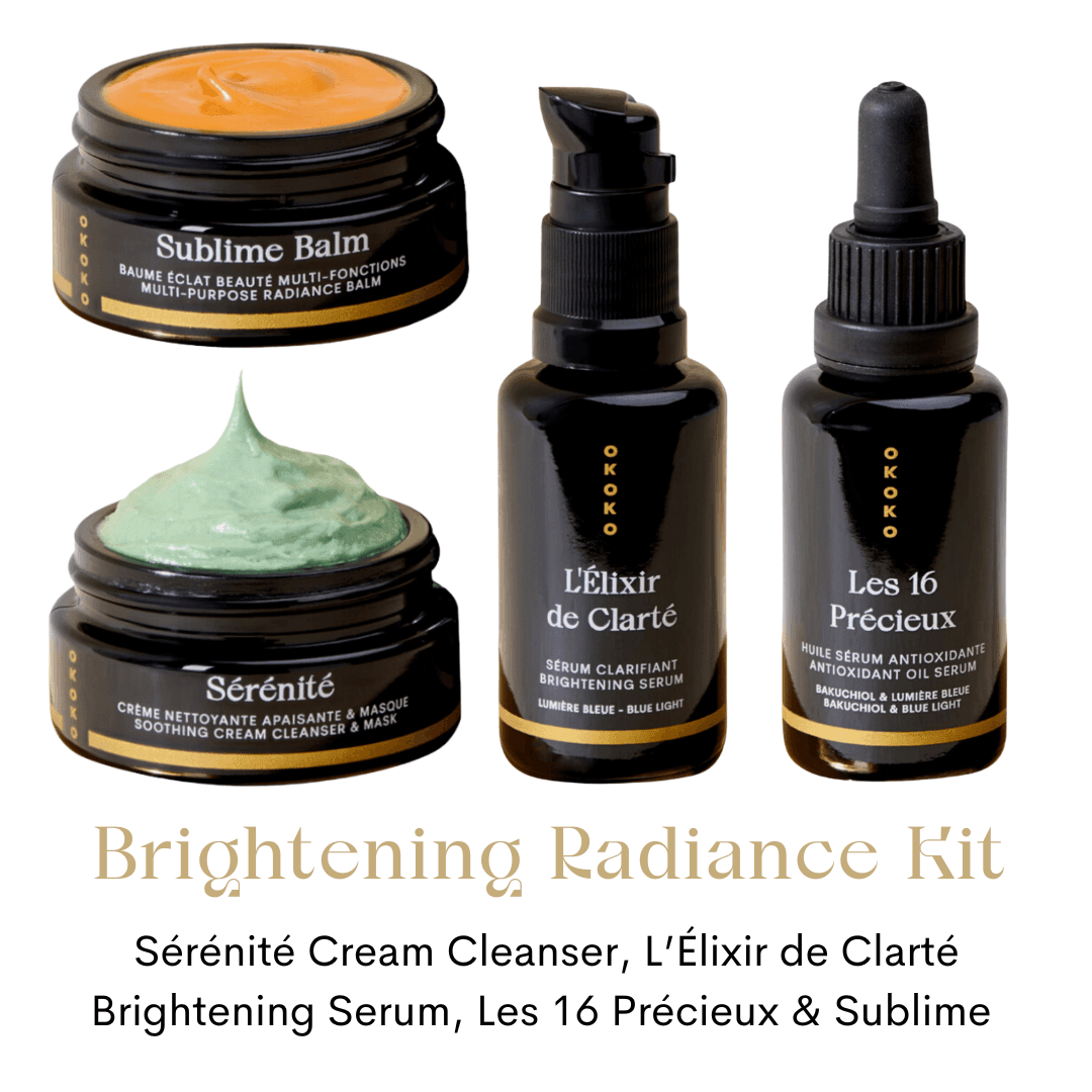Brightening Radiance Kit - Vitamin C Serum & Hyaluronic Acid for Glowing Skin | Anti-Aging & Hydrating Skincare Set | Perfect for Daily Routine & Night Care
