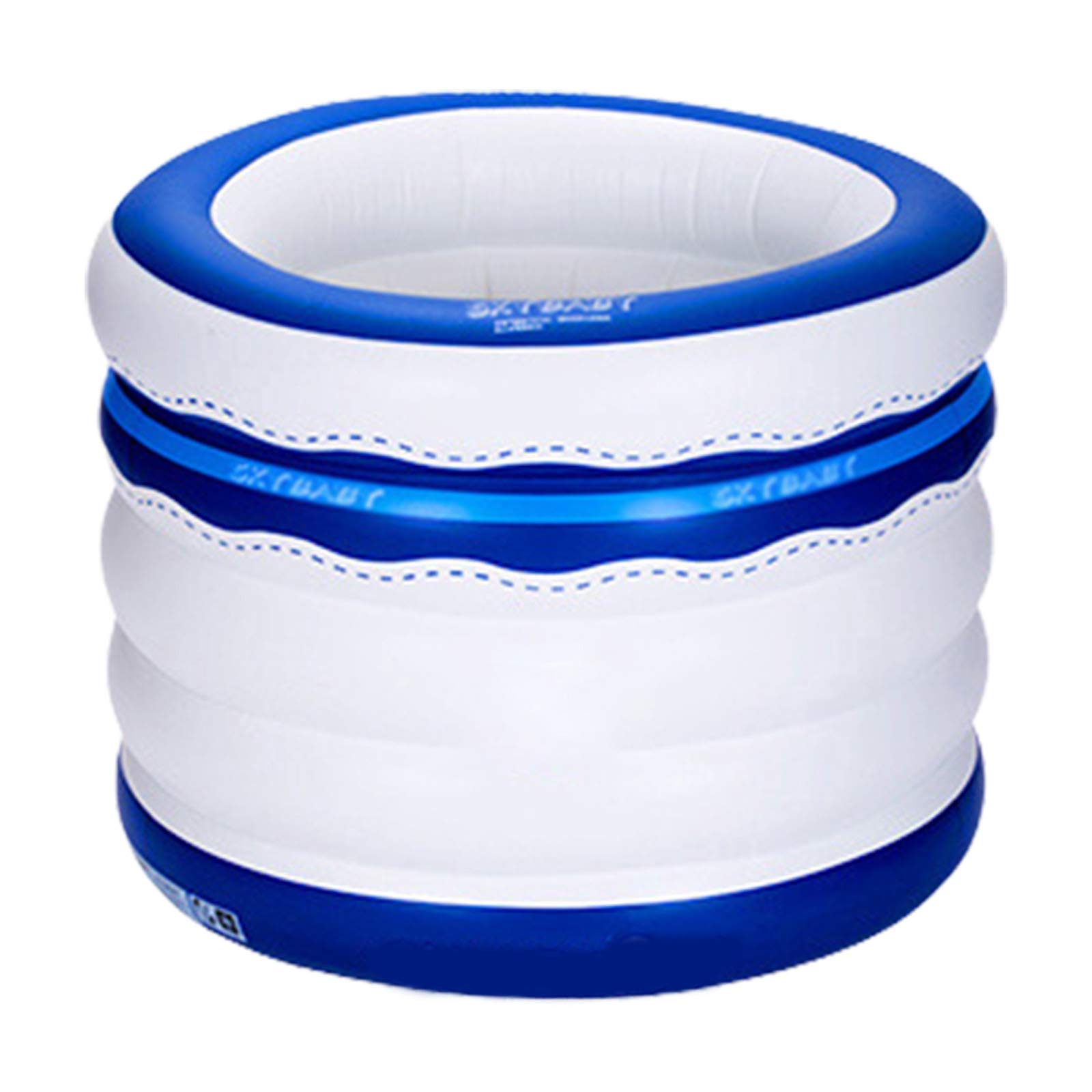 QILIN Inflatable Kids Swimming Pool - 100CM×80CM Round Baby Paddling Pool for Toddlers & Children Under 7 Years Old | Outdoor Water Play, Backyard Summer Fun, Beach Toy & Ocean Ball Pit for Kids