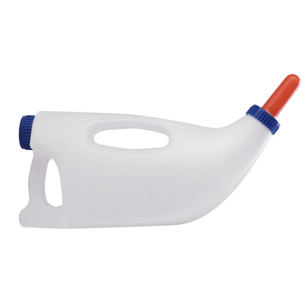 4L Calf Nursing Bottle with Handle & Regulating Valve - Durable Cow Milk Feeder for Baby Calves - Perfect for Farm Feeding, Ranch Use, and Dairy Calf Rearing