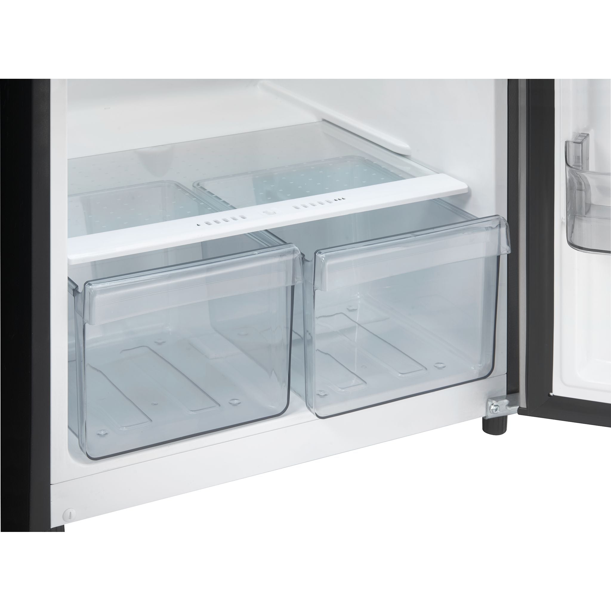 Danby Top Mount Refrigerator (DFF116B2SSDBR) - 18.6 Cu. Ft. Stainless Steel Energy Star Fridge for Kitchen, Apartment & Office Use