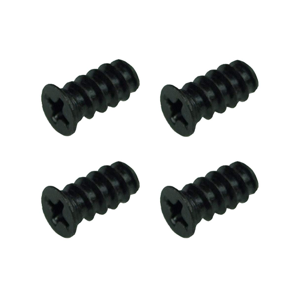 Phobya Coarse Fan Screws - 4 Pack Black (80093) | PC Case Fan Mounting Hardware | Perfect for DIY Computer Builds & Cooling System Upgrades