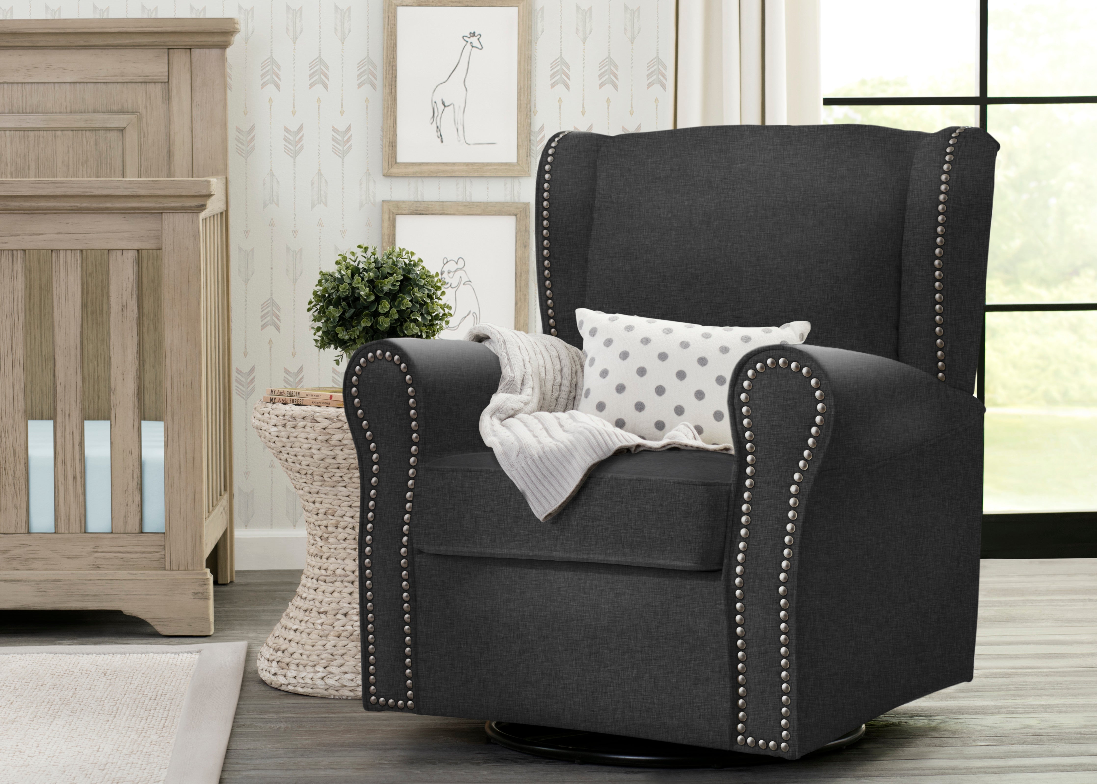 Middleton Glider Rocking Chair - Comfortable Nursery Glider for Baby Room, Breastfeeding & Relaxing - Perfect for Nurseries, Bedrooms & Living Rooms