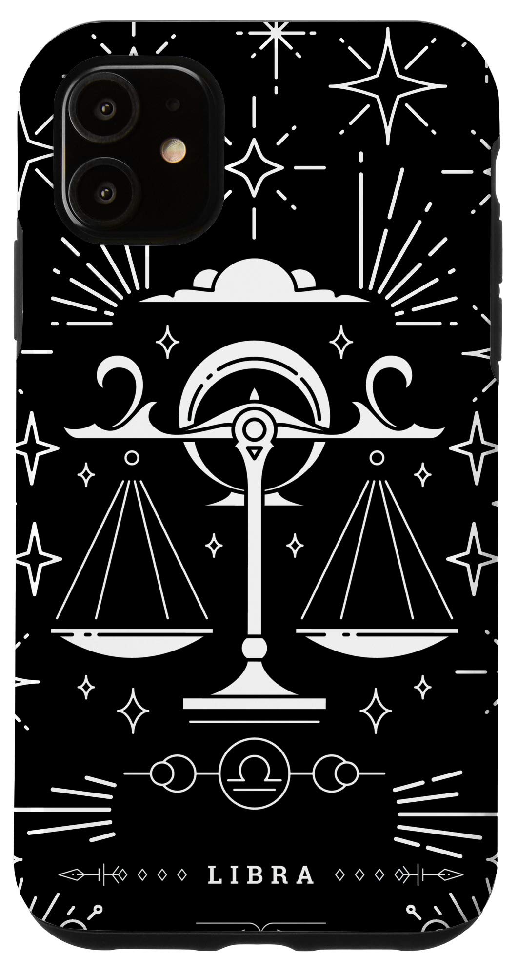 iPhone 11 Case with Libra Zodiac Sign - Astrology Themed Protective Cover for Apple iPhone 11 - Perfect Gift for Astrology Lovers & Libra Zodiac Sign Enthusiasts