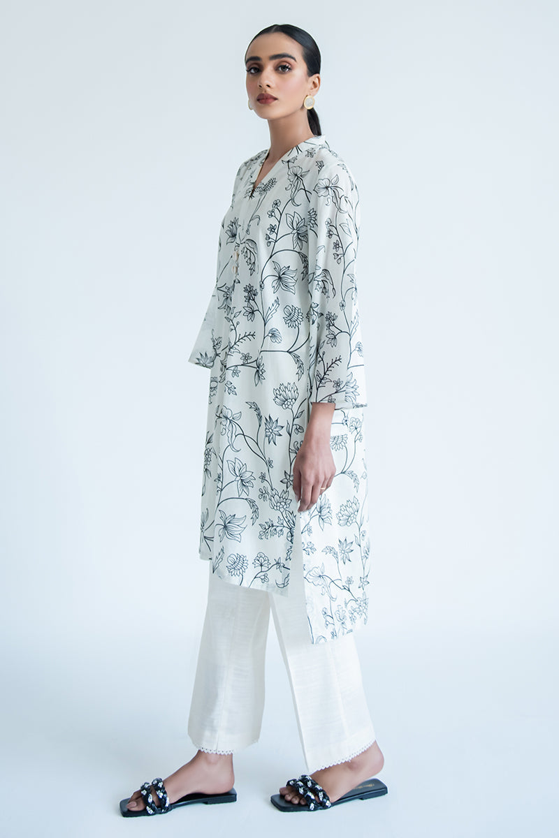 Stylish Ivory Maze Digital Printed Shirt for Men & Women | Trendy Casual Wear for Office, Date Night & Summer Outings