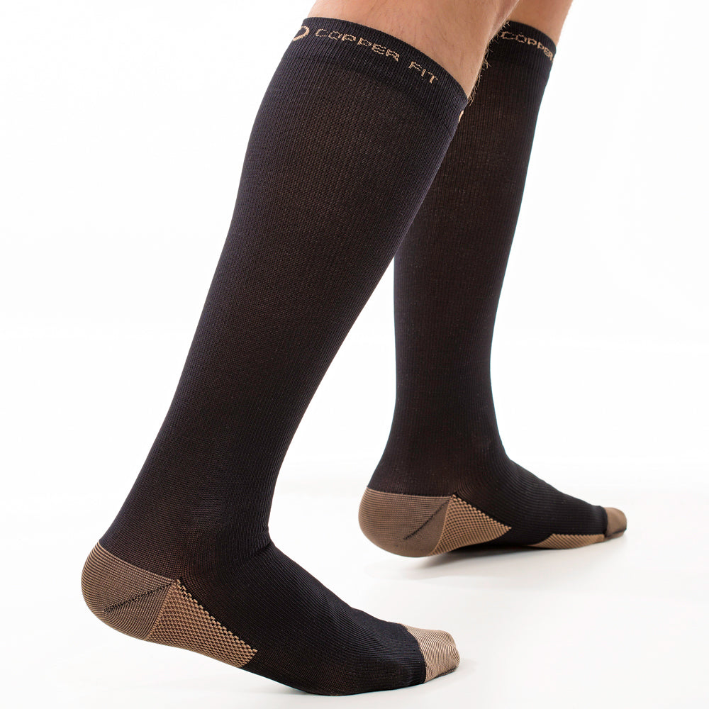 Copper Fit Compression Socks for Women & Men - Medical Grade Support for Circulation, Running, Travel & Recovery - Best for Athletes, Nurses & Long Flights