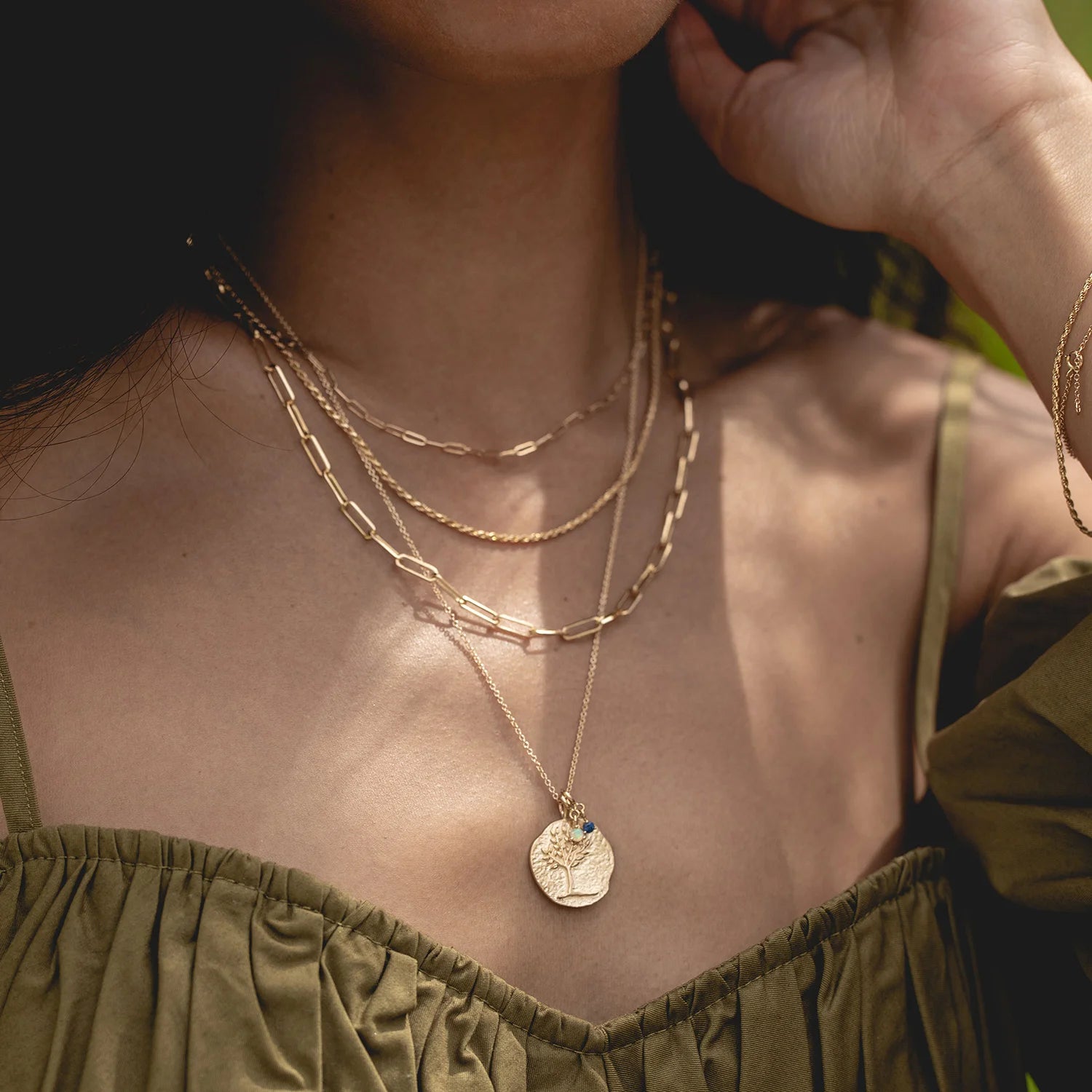 14K Yellow Gold Boldly Inseparable Necklace - Elegant Couple Jewelry for Anniversaries, Weddings & Romantic Gifts