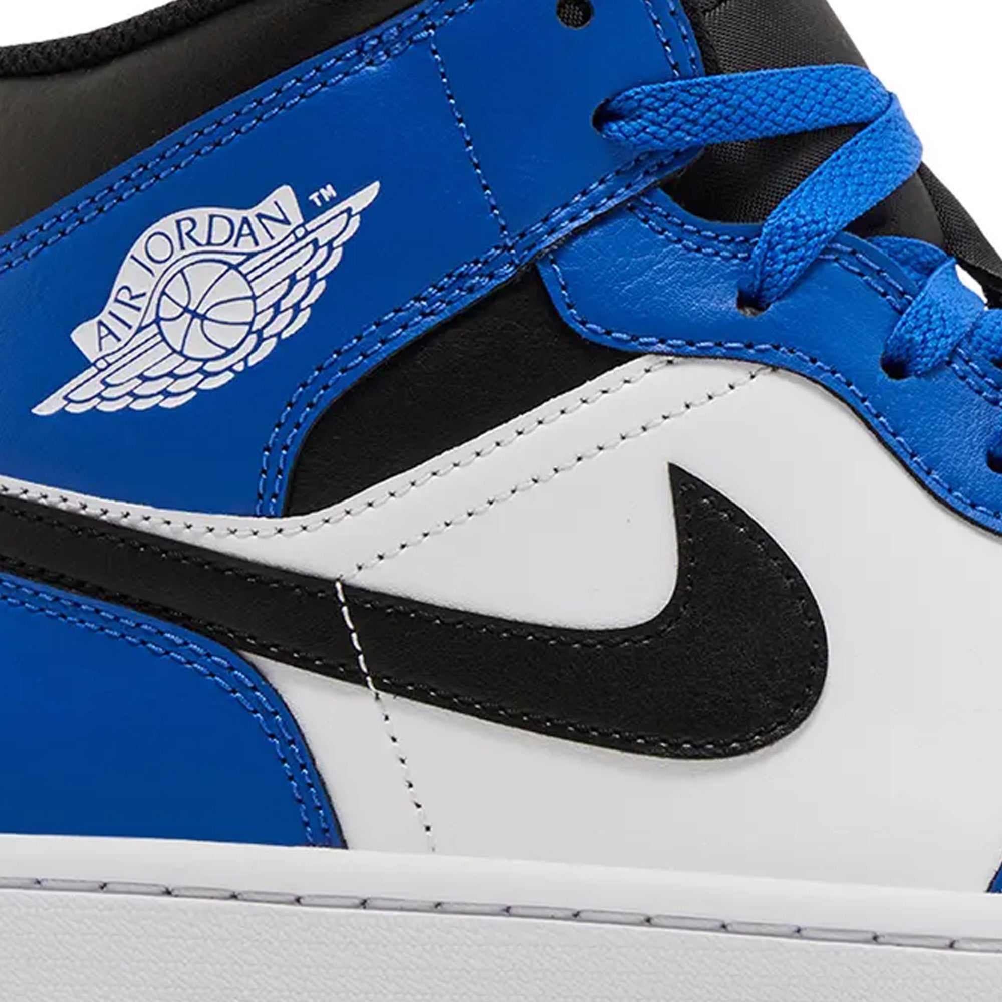 Air Jordan 1 Mid 'Game Royal' Basketball Shoes 2024 - Men's Sneakers for Casual Wear & Street Style