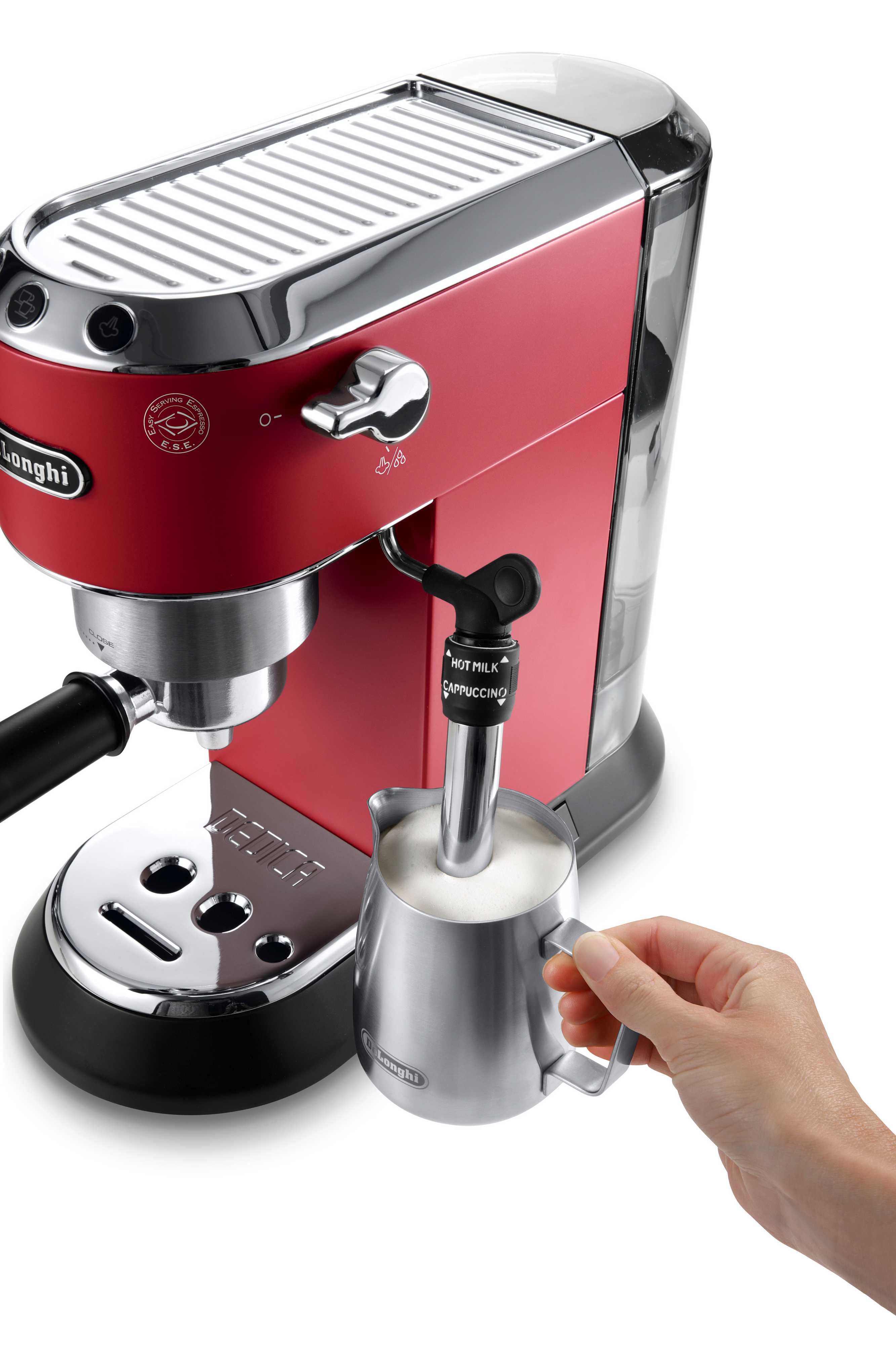 Delonghi EC685 Dedica Style Semi-Automatic Espresso Machine for Home & Office - Perfect for Latte, Cappuccino & Americano Coffee Lovers