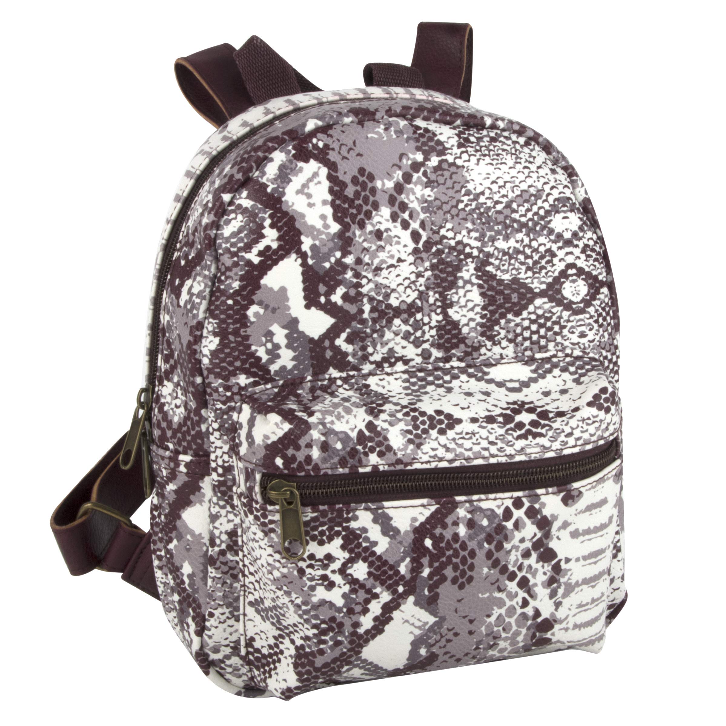 Emma & Chloe Vegan Leather Mini Backpack - Stylish Purse for Women & Teens | School & Travel Use