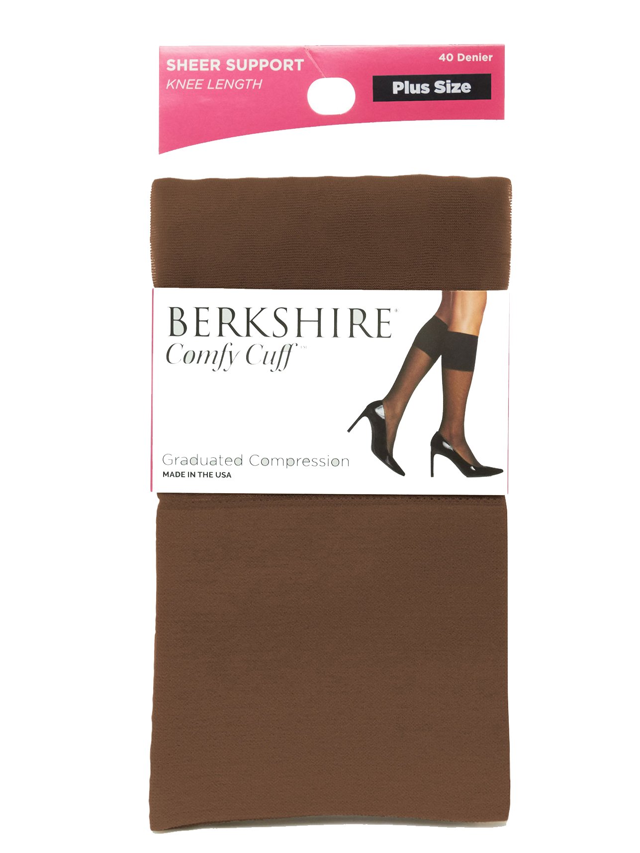 Berkshire Women's Plus Size Queen Sheer Graduated Compression Socks for Swelling & Circulation - Perfect for Travel, Work & Varicose Vein Relief