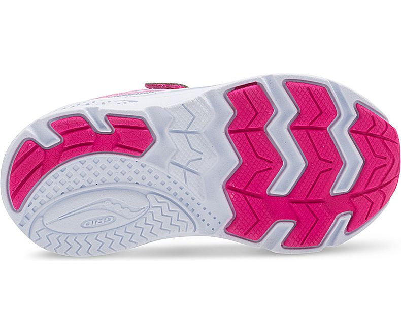 Saucony Ride 9 Toddler Running Shoes - Lightweight Pink Sneakers for Kids, Girls & Boys - Perfect for School, Playground & Daily Activities