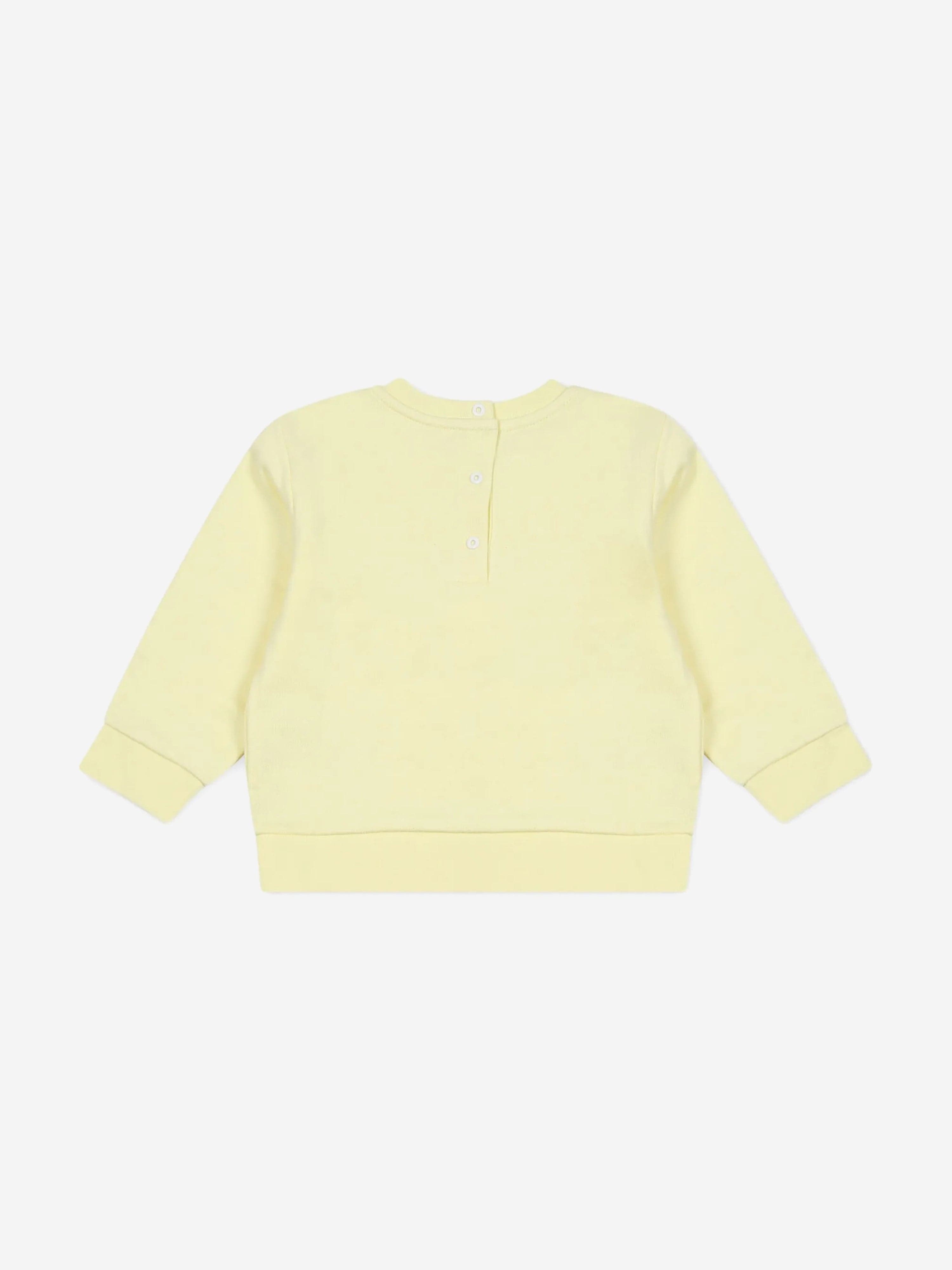 Stylish Yellow Baby Logo Sweatshirt - Soft & Comfortable Cotton Pullover for Infants & Toddlers - Perfect for Playdates, Family Outings & Photo Shoots