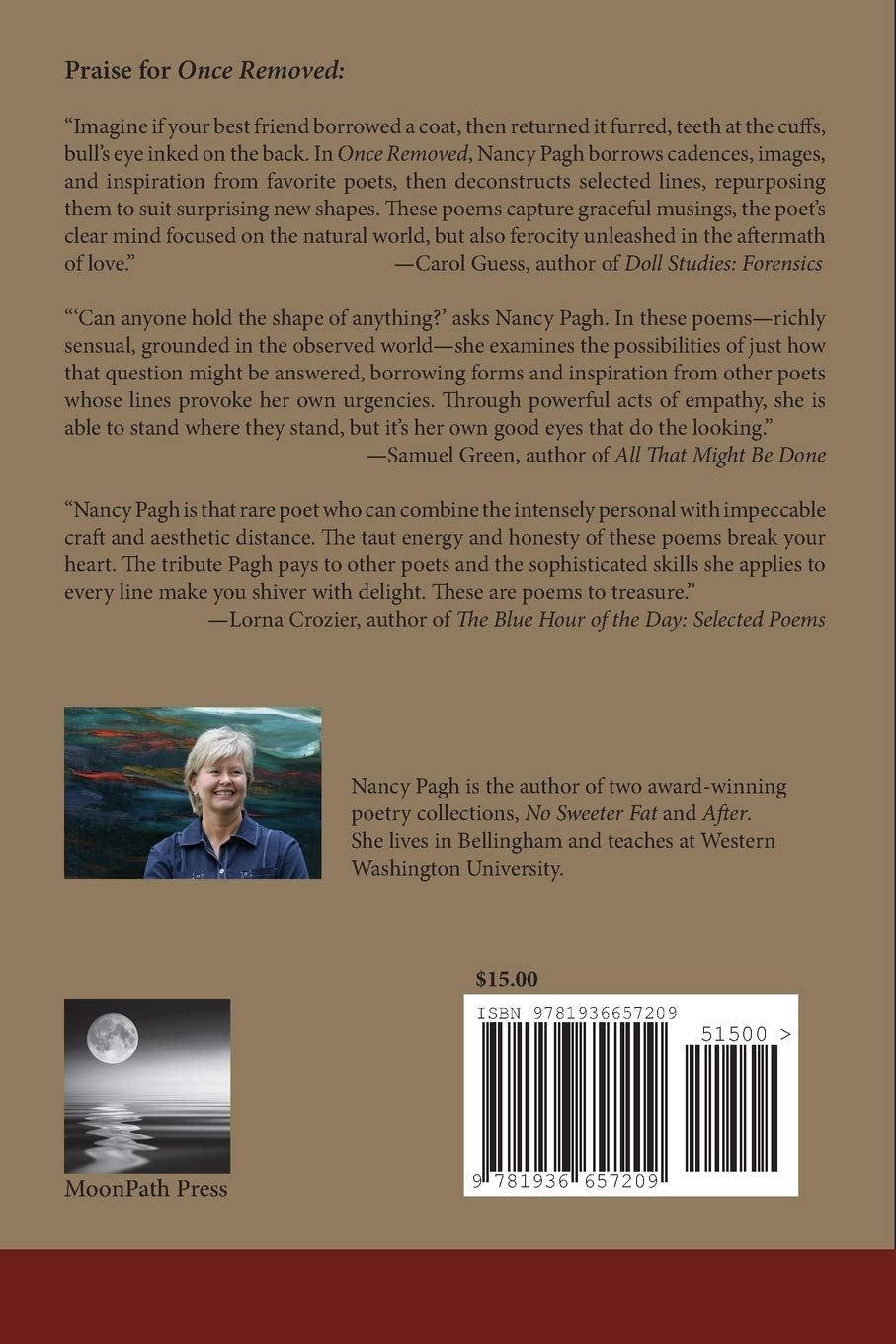 Once Removed - Moonpath Press Poetry Book | Thought-Provoking Literary Collection for Book Clubs & Poetry Lovers