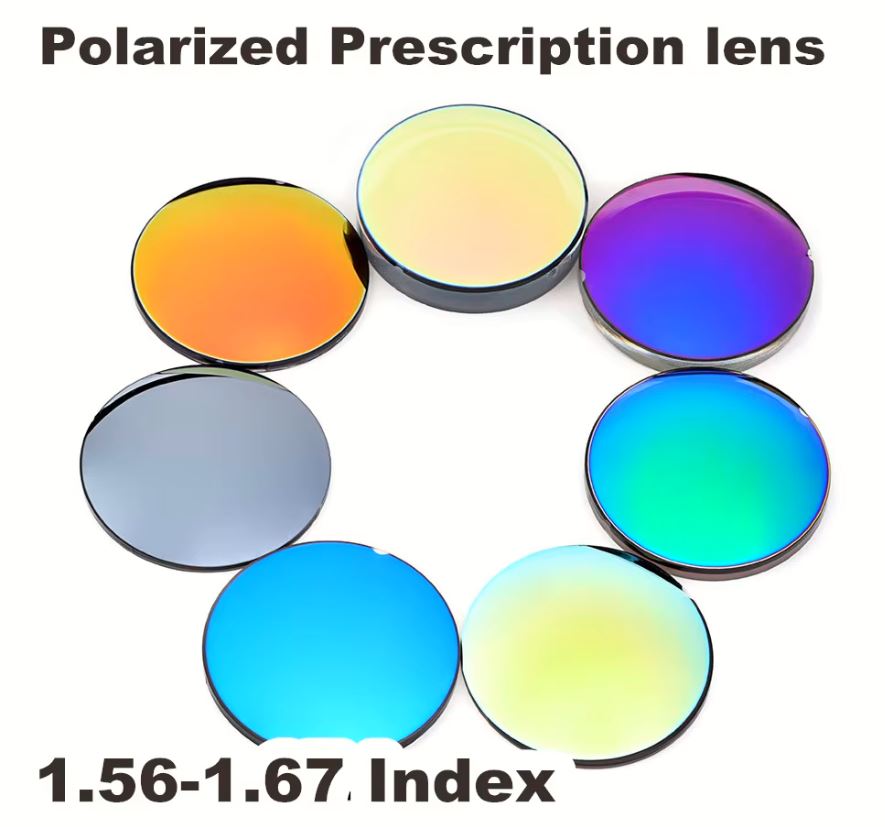 Aimee Single Vision MR Series Polarized Sunglass Lenses - UV Protection, Anti-Glare for Driving, Fishing & Outdoor Activities