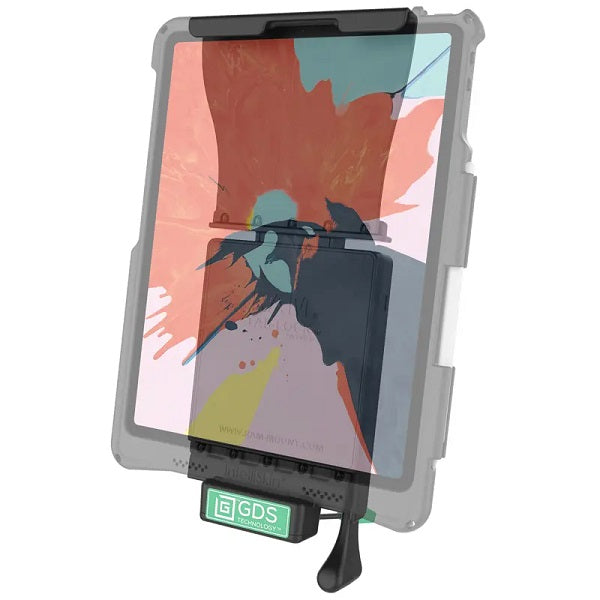 GDS Locking Vehicle Dock for Apple iPad Pro 12.9 3rd & 4th Generation - Secure Mount for Truck, Van & Fleet Vehicles - Heavy Duty RAM GDS DOCKL V2 AP24U - Perfect for Delivery Drivers, Construction & Mobile Workstations