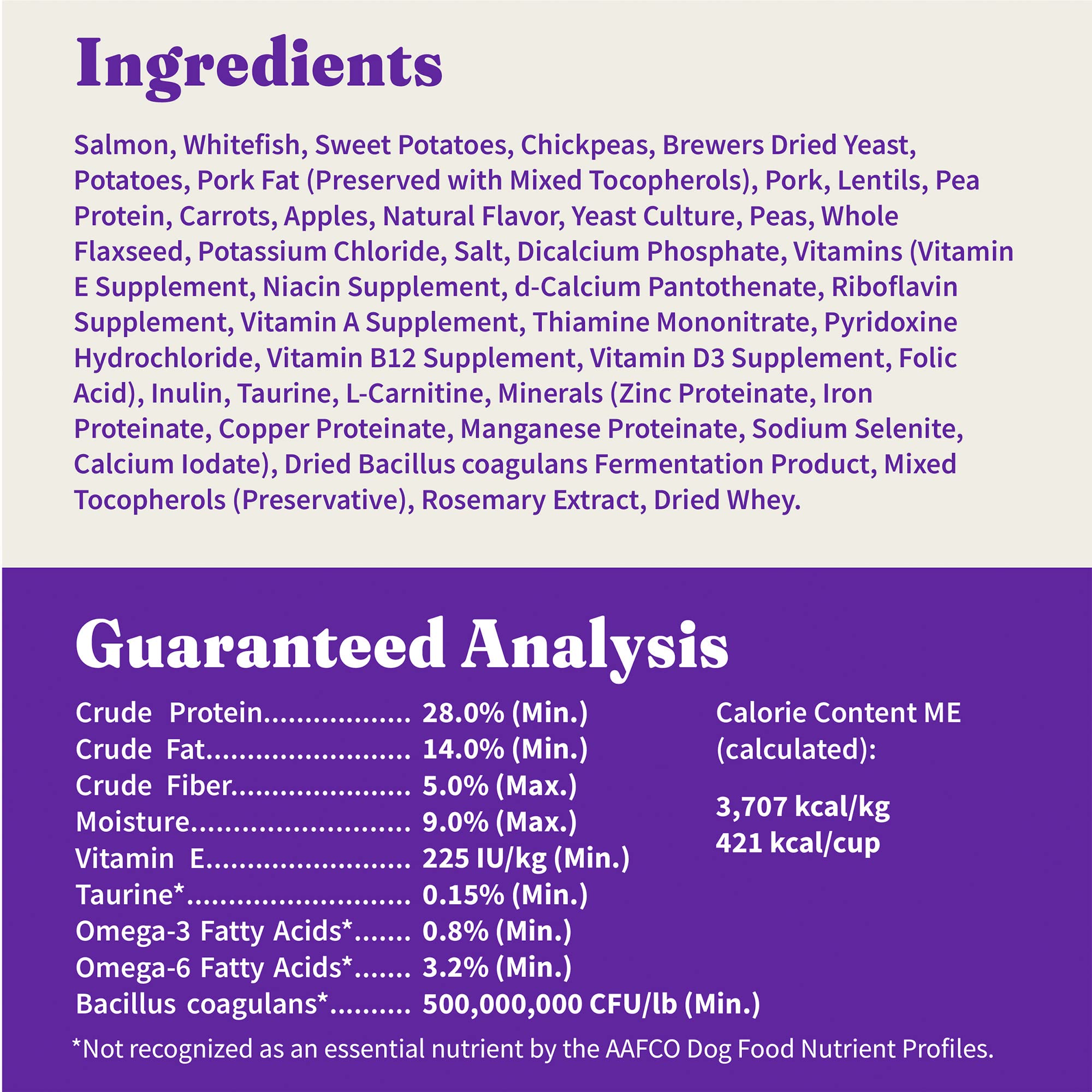 Halo Holistic Small Breed Dry Dog Food - Wild Caught Salmon & Whitefish Recipe, Grain Free for Healthy Weight Support - 3.5 lb Bag | Perfect for Toy & Miniature Dogs at Home or Travel
