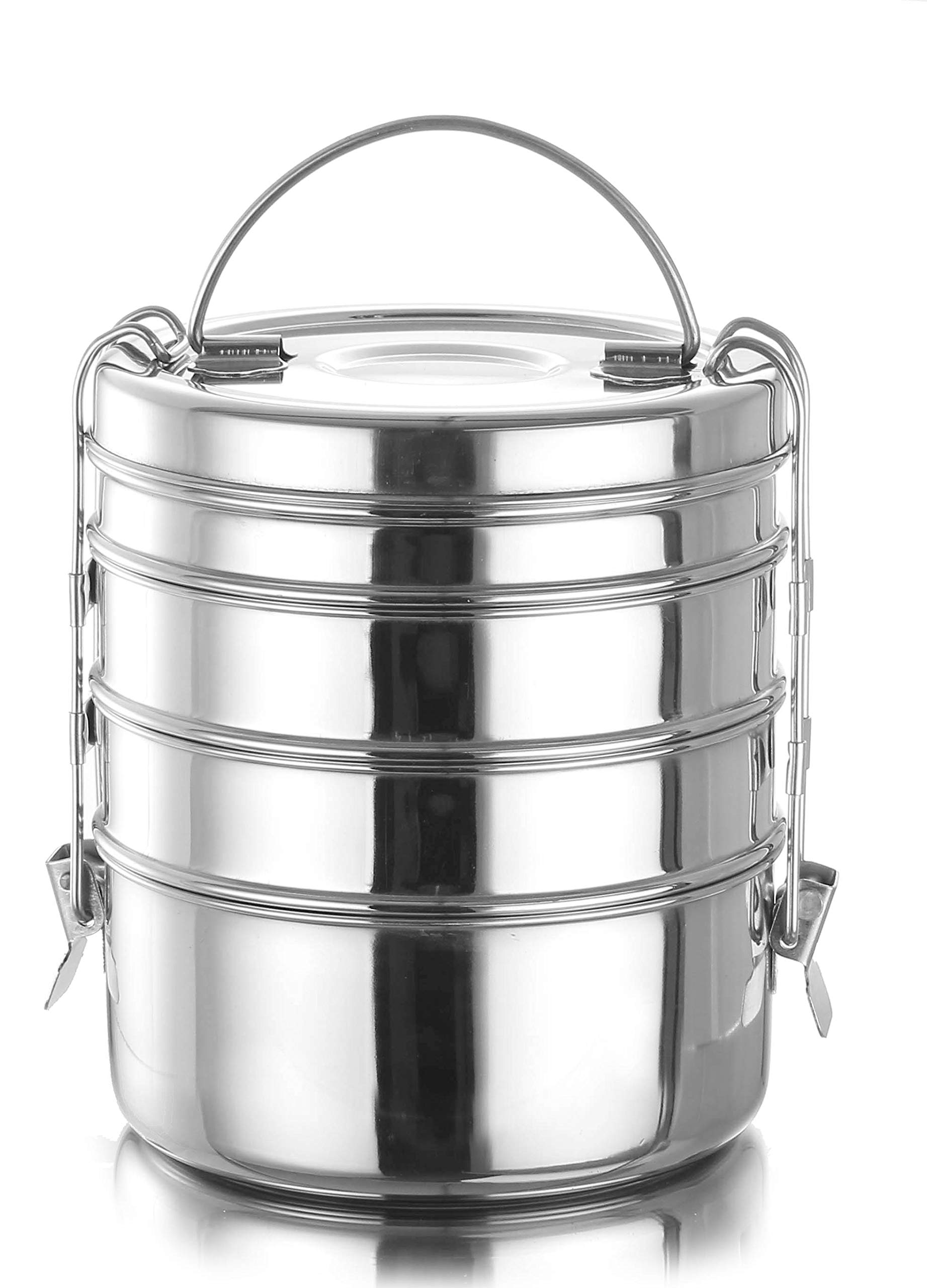 Premium Stainless Steel Food Grade Lunch Box - Eco-Friendly & Durable Tiffin Carrier for School, Office & Travel | Leak-Proof | Microwave Safe | Perfect for Meal Prep, Picnics & Daily Commute