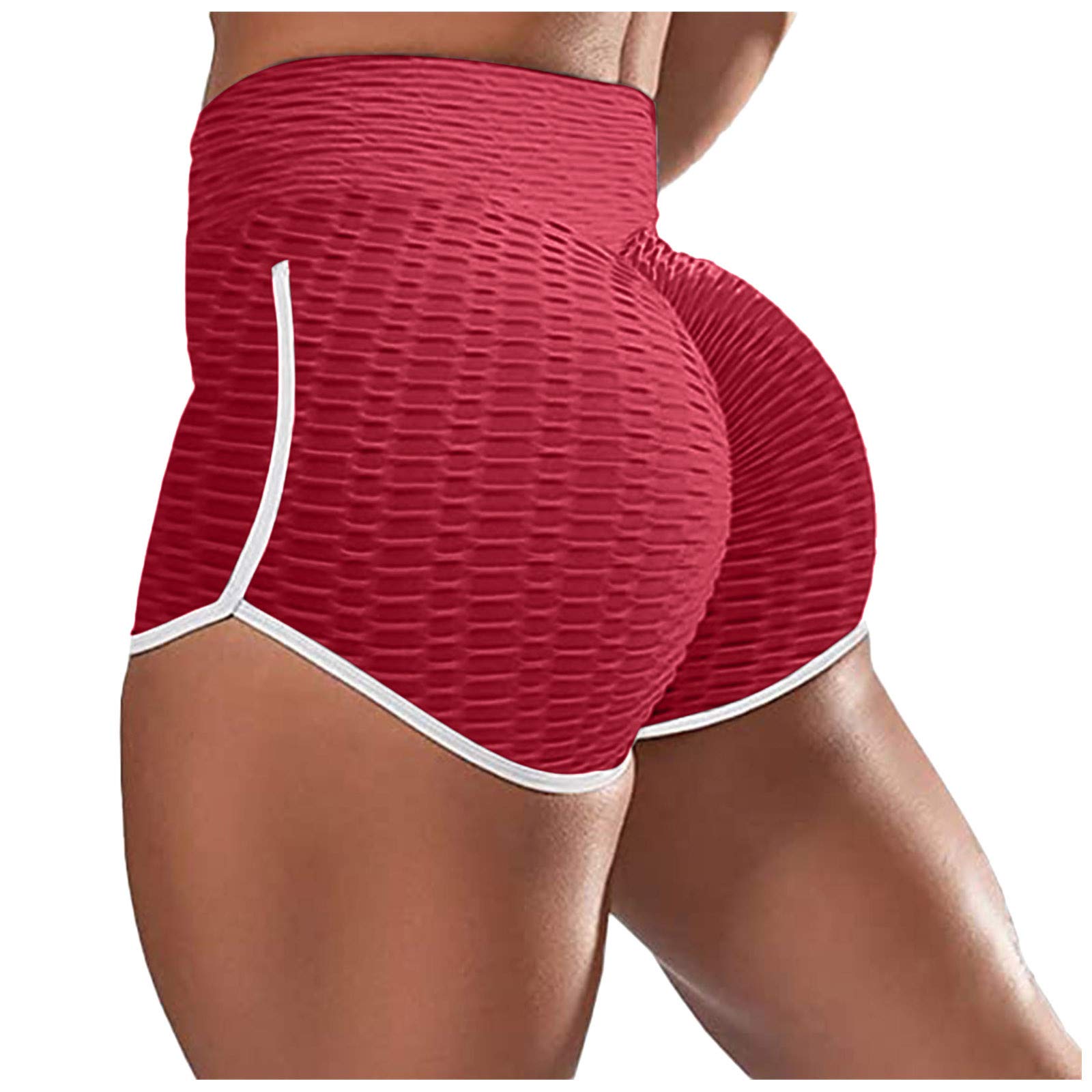 Women's High Waist Yoga Shorts - Booty Lifting Workout & Summer Wear