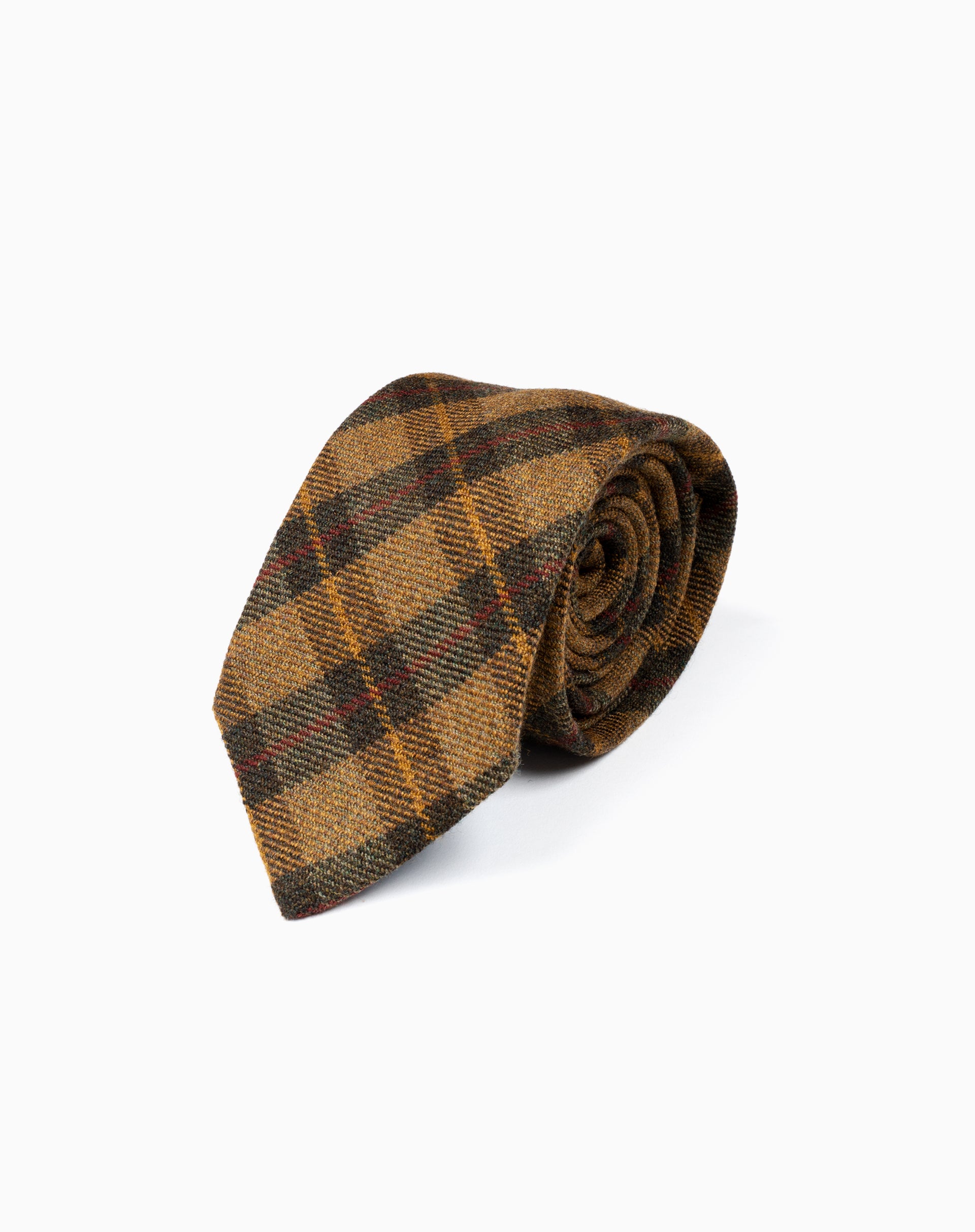 Men's Autumn Plaid Necktie - Classic Checkered Pattern for Formal & Business Occasions - Perfect for Office, Weddings & Professional Events