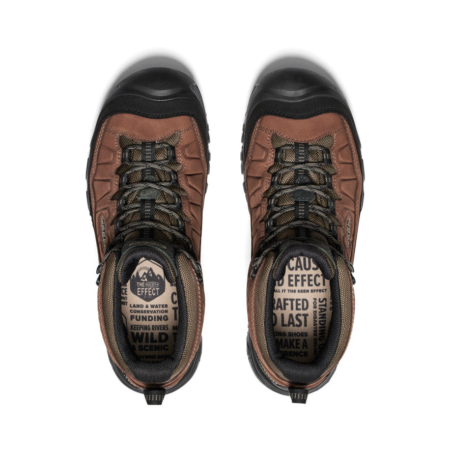 Men's KEEN Targhee IV Waterproof Hiking Boots - Bison/Black | All-Terrain Outdoor Footwear for Hiking, Trekking & Backpacking Adventures