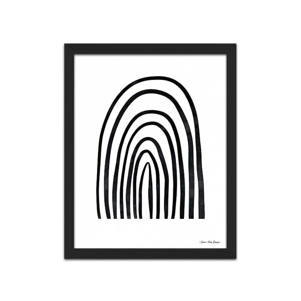 Modern Black Watercolor Rainbow Wall Art - 12