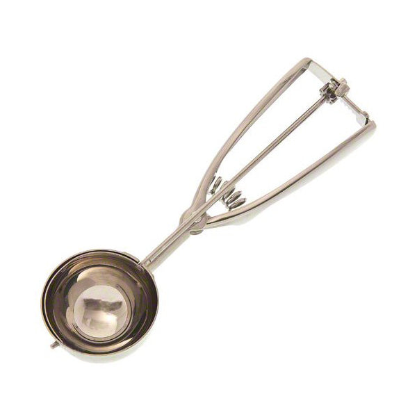 12-Inch Stainless Steel Disher with Ambidextrous Handle - 3.25 oz Cookie Scoop for Baking, Ice Cream, Cupcakes & Perfect Portioning
