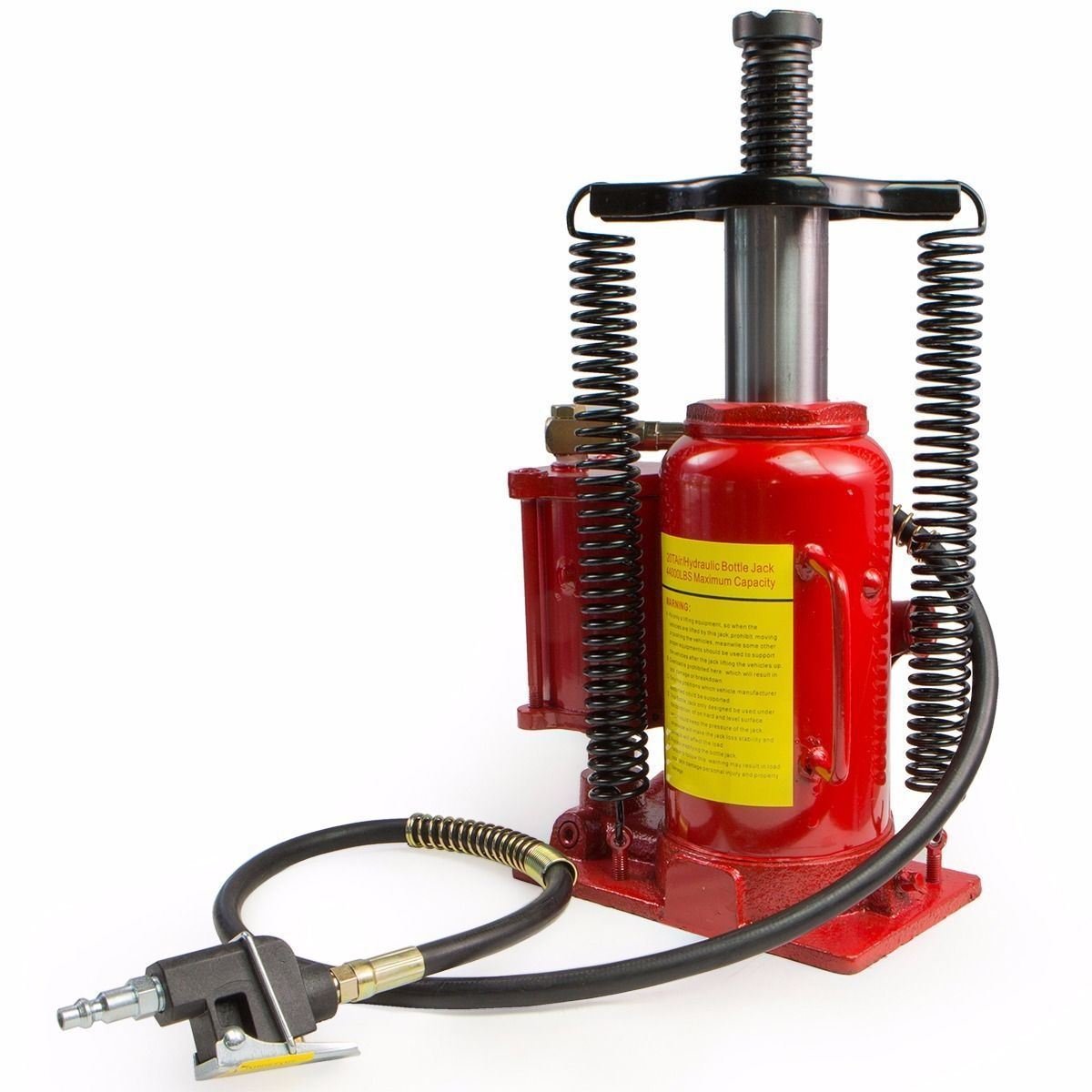 Stark USA 40,000 LBS Low Profile Air Hydraulic Manual Bottle Jack - 20-Ton Heavy Duty Truck & Auto Lift for Vehicle Repair, Towing, and Construction Work