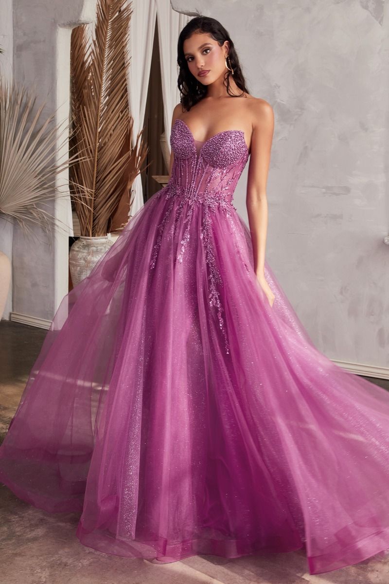 Marisol Strapless Layered Tulle Ball Gown - Elegant Prom Dress for Weddings & Formal Events