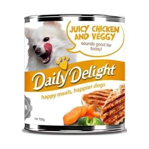 Premium Juicy Chicken & Vegetable Canned Dog Food - Grain-Free, High Protein Wet Food for Adult Dogs - Perfect for Mealtime, Training Rewards & Travel Feeding