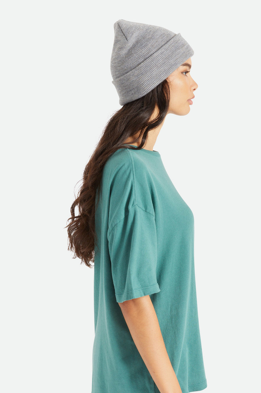 Harbor Beta Watch Cap Beanie - Light Heather Grey Winter Hat for Men & Women - Warm Knitted Skull Cap for Outdoor Activities, Hiking, and Cold Weather