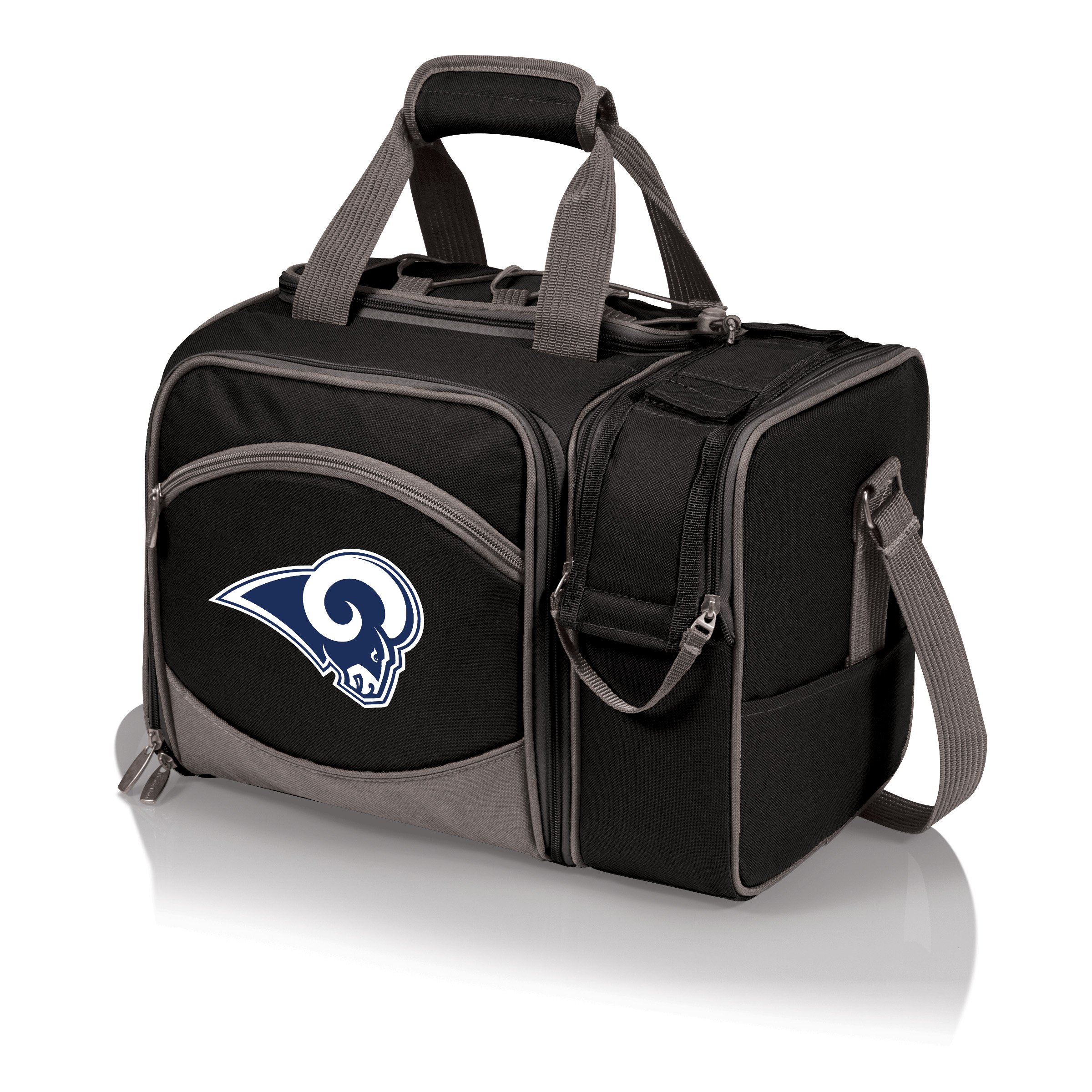 PICNIC TIME NFL Unisex-Adult Malibu Picnic Basket Cooler - Insulated Portable Food Carrier for Outdoor Tailgating, Beach Parties & Camping Trips