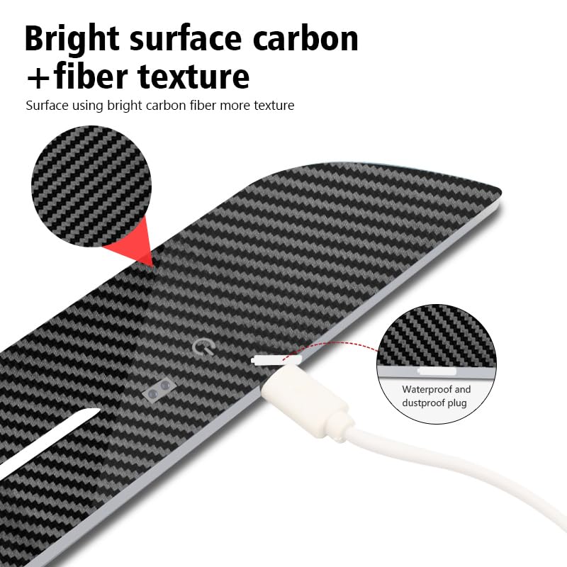 Carbon Fiber LED Door Sill Lights for Cars - 28 Color Auto-Sensing Wireless Welcome Lights with Custom Logo Option | Perfect for Nighttime Entry & Luxury Vehicle Enhancement