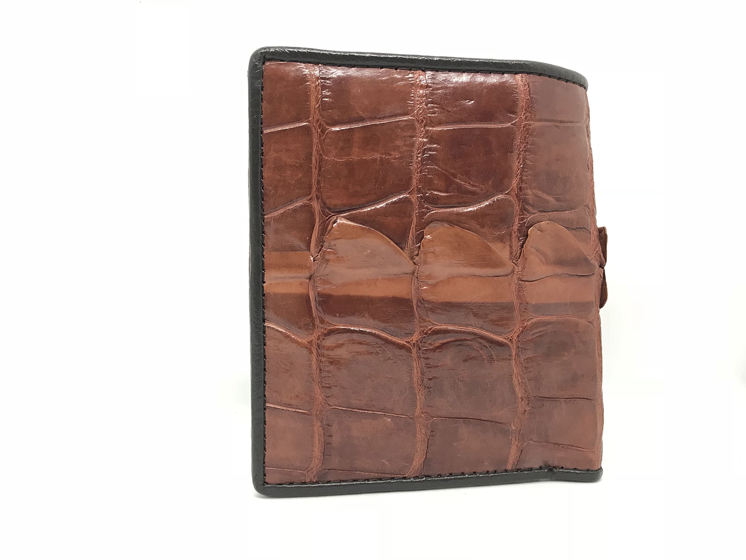 Authentic Crocodile Leather Bifold Wallet for Men - Premium Alligator Skin Wallet for Business & Everyday Use - Durable Luxury Wallet for Gifts & Travel