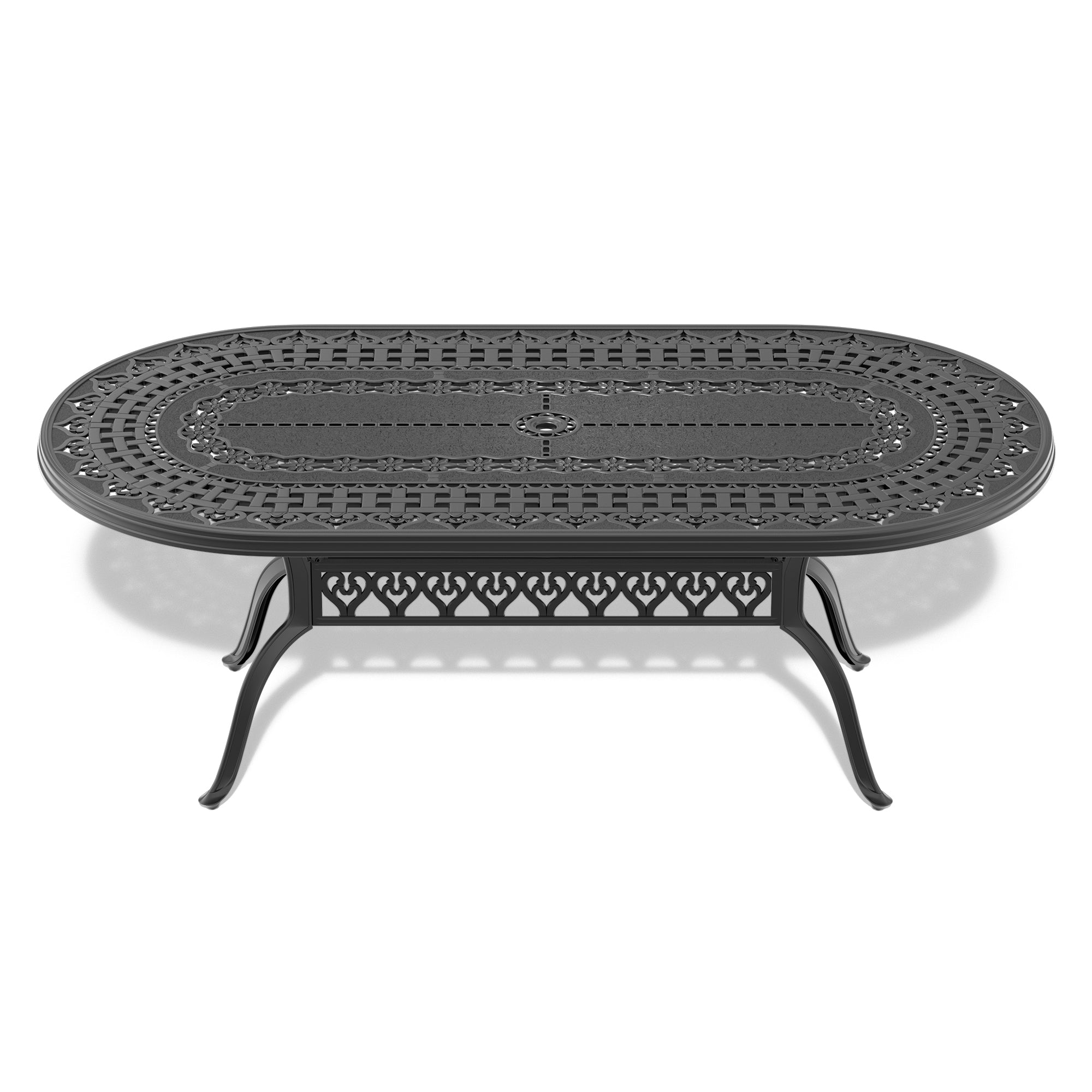 7-Piece Cast Aluminum Patio Furniture Set with Cushions - Outdoor Dining Set for Garden, Poolside & Backyard - Includes Weather-Resistant Cushions (Random Colors) - W1710S00107