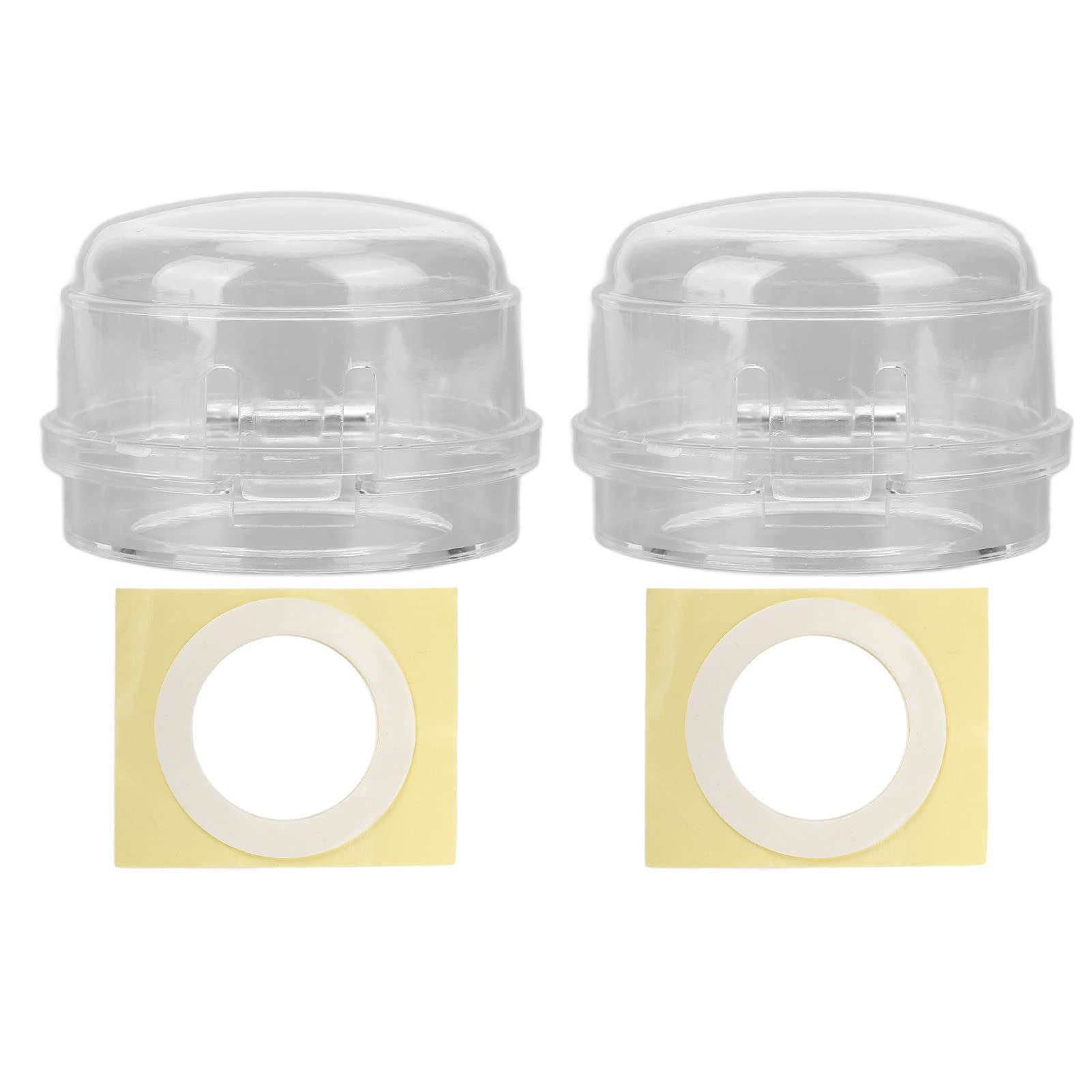 Baby Stove Knob Guards - Detachable & Reusable Kitchen Safety Covers (2-Pack) | Transparent Gas Stove Knob Protectors for Toddlers & Kids | Childproof Your Home Kitchen Appliances