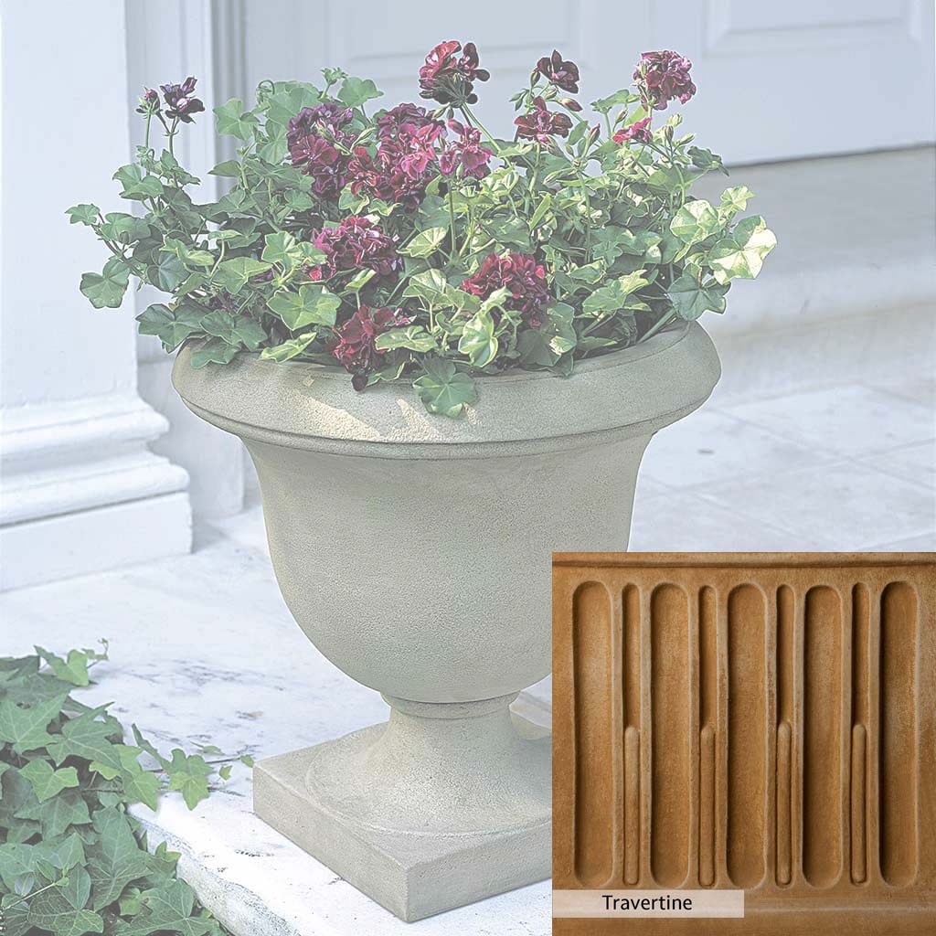 Campania International Litchfield Urn - Elegant Outdoor Garden Planter for Flowers & Plants - Perfect for Patio, Porch, and Landscape Decor