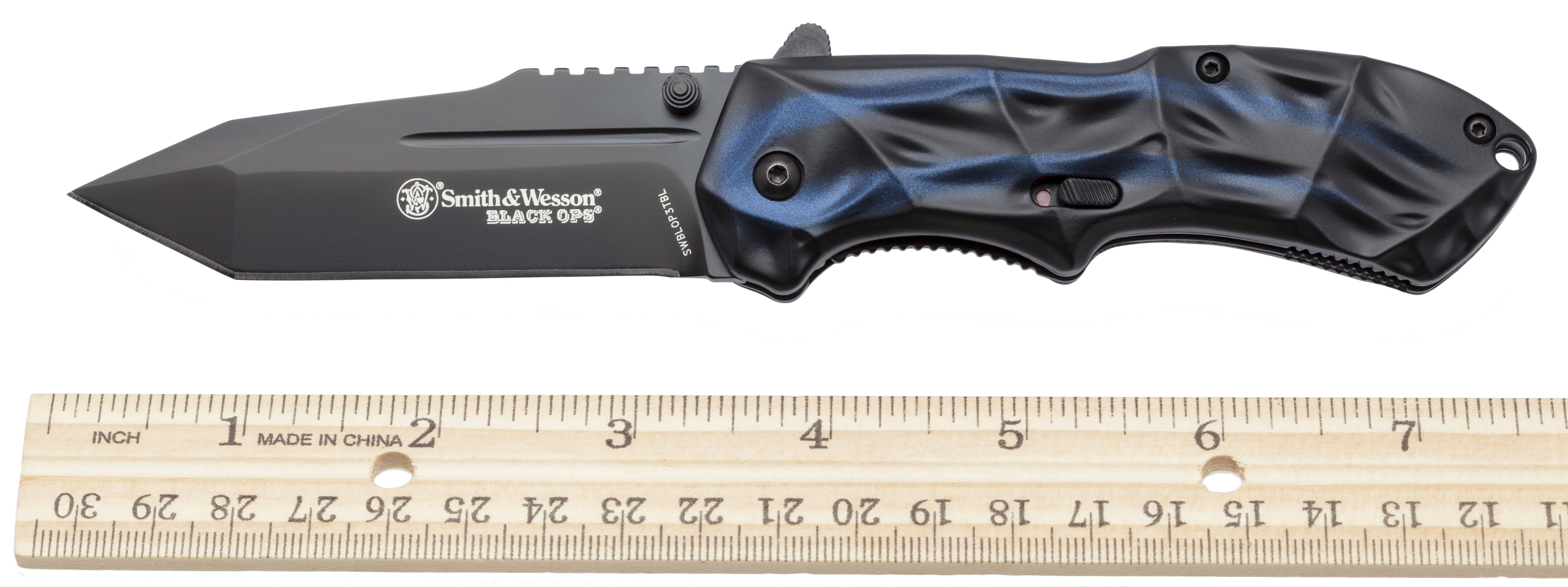 Smith & Wesson Black Ops M.A.G.I.C. Assisted Opening Knife - 3.4