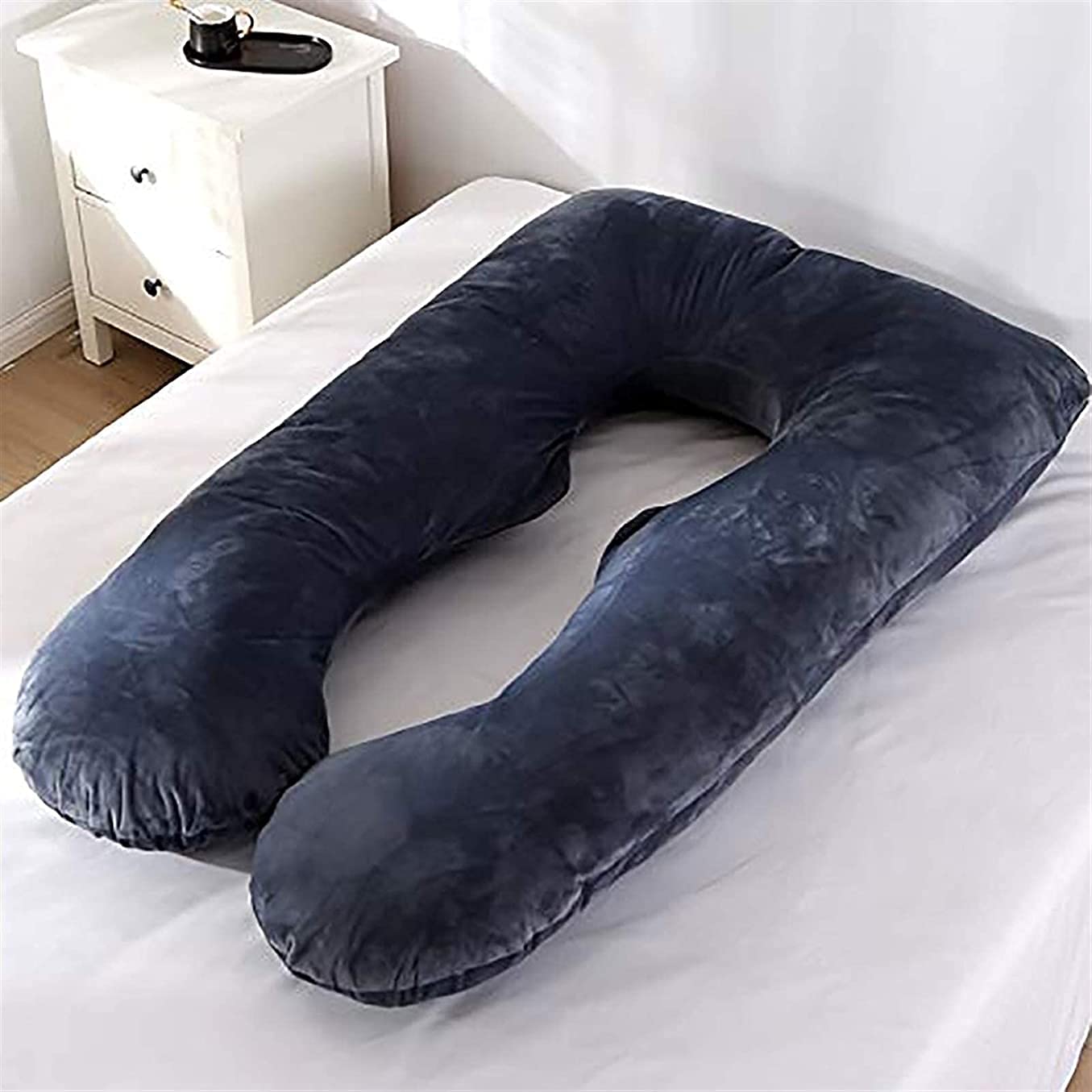 Pregnancy Pillow U-Shaped for Back & Hip Pain Relief - Maternity Support for Sleeping Comfort