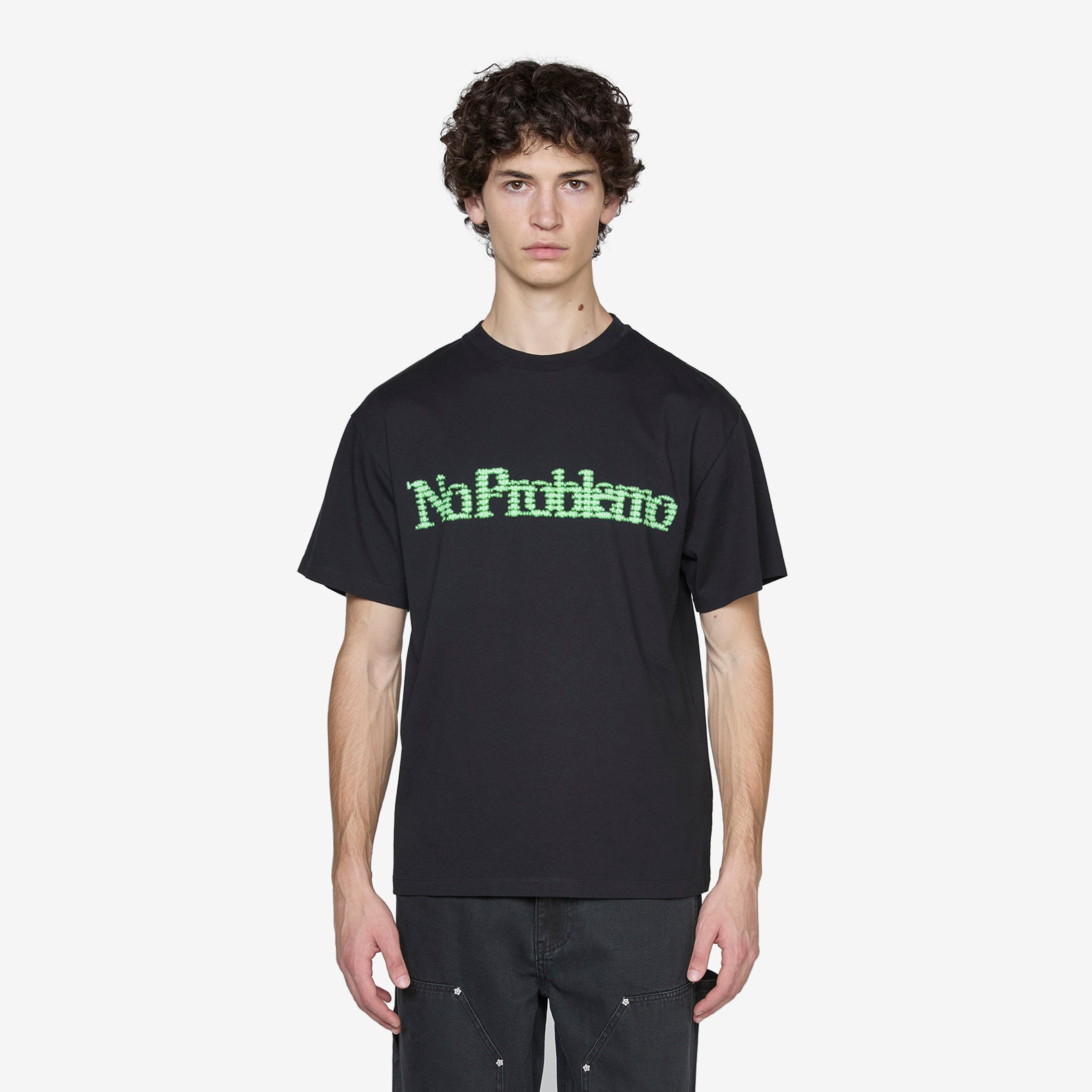 Digi Problemo Graphic T-Shirt for Men - Black Cotton Tee for Casual Wear, Tech Enthusiasts & Gamer Outfits