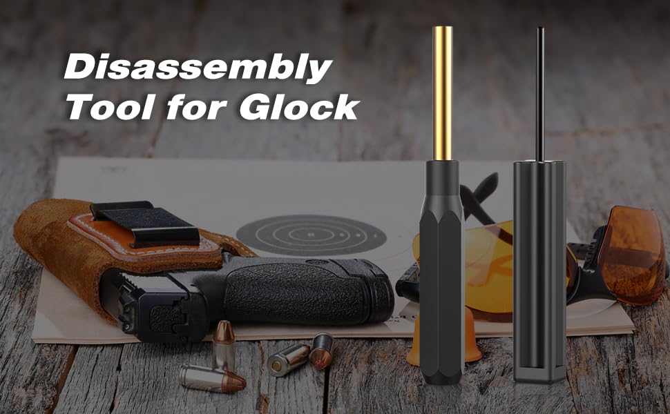 HEKAGURA Glock Front Sight Tool Set with Disassembly Punch - Gunsmithing & Maintenance Kit for Glock Pistols - Perfect for Sight Installation, Repair & Cleaning
