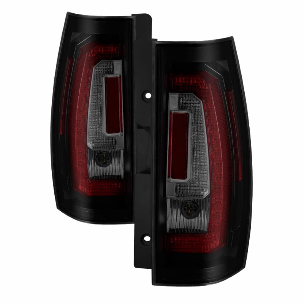 2007-2014 GMC Yukon LED Tail Lights Pair - V2 Black Smoke Style (5083425) | Enhanced Visibility & Style Upgrade for Night Driving & Custom Look