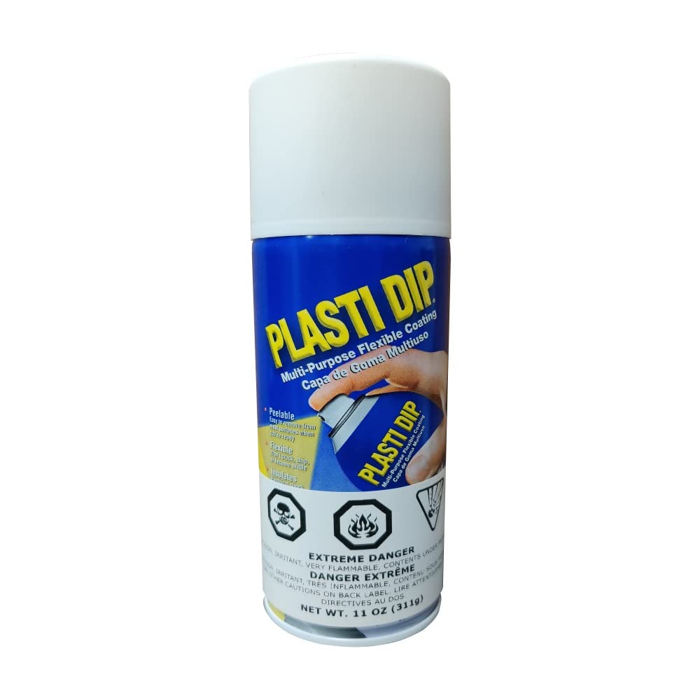 Performix Plasti Dip White Aerosol Spray Can - Protective Rubber Coating for Tools, Handles & DIY Projects - Ideal for Grip Enhancement & Surface Protection