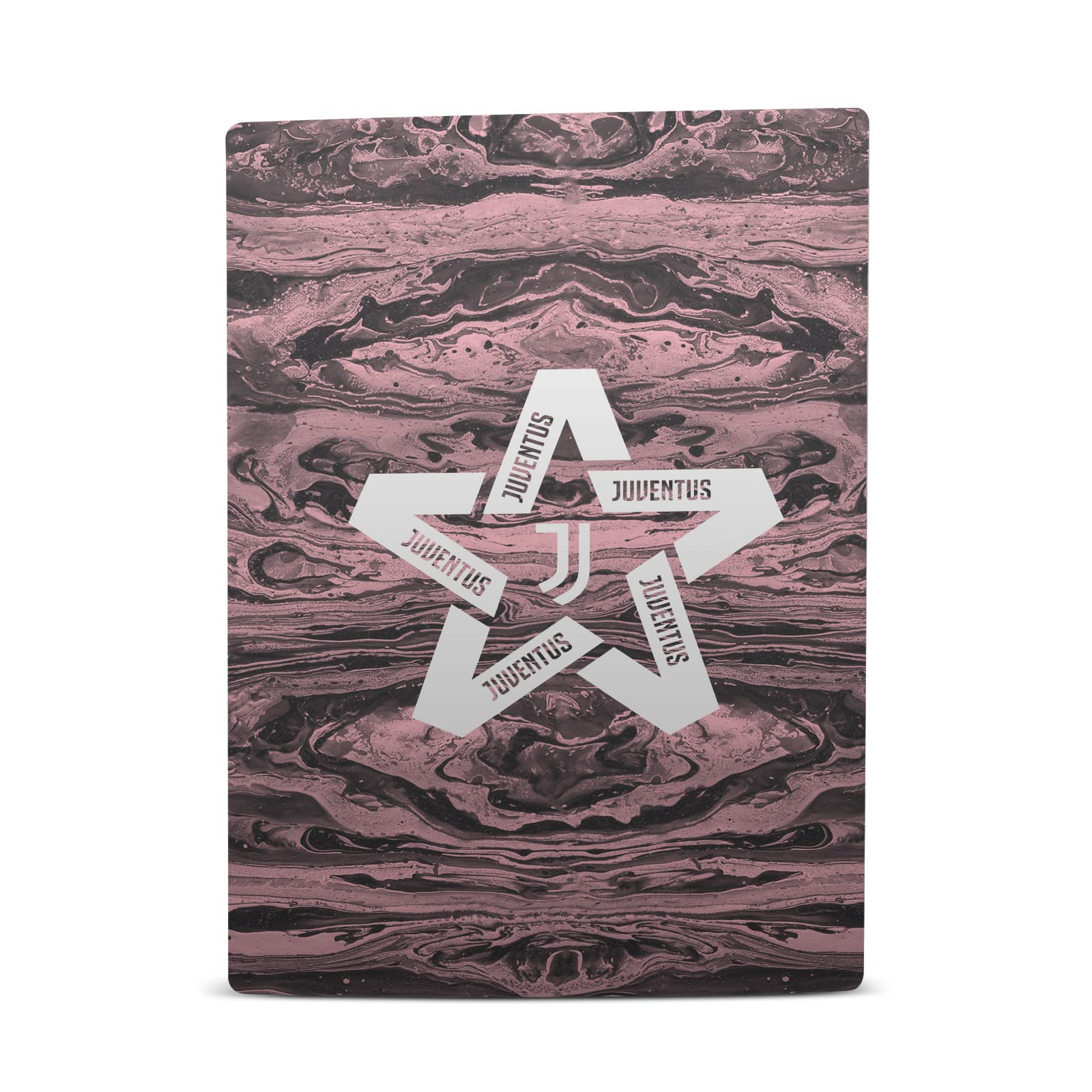 Officially Licensed Juventus FC Black & Pink Marble Vinyl Skin for PS5 Digital Edition - Protective Decal Cover with Team Logo - Perfect for Gaming Setups & Juventus Fans Decor